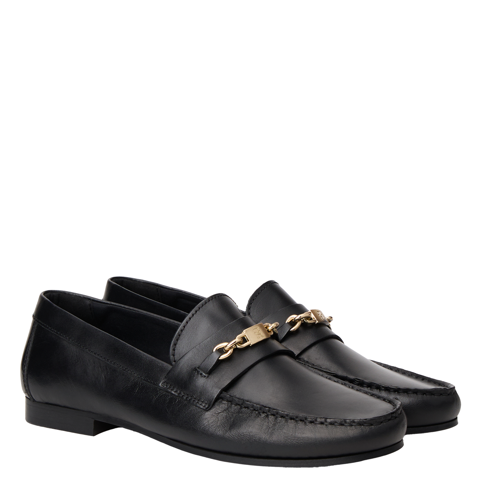 Mocassins en cuir TOMMY HILFIGER Noir