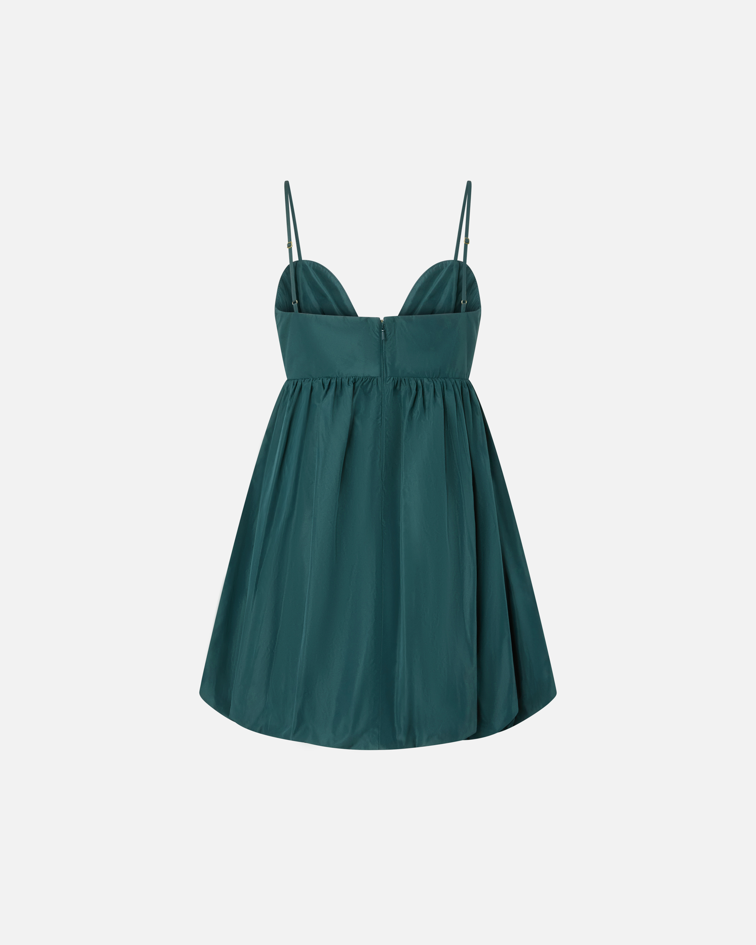 Mini dress with balloon skirt PINKO Green