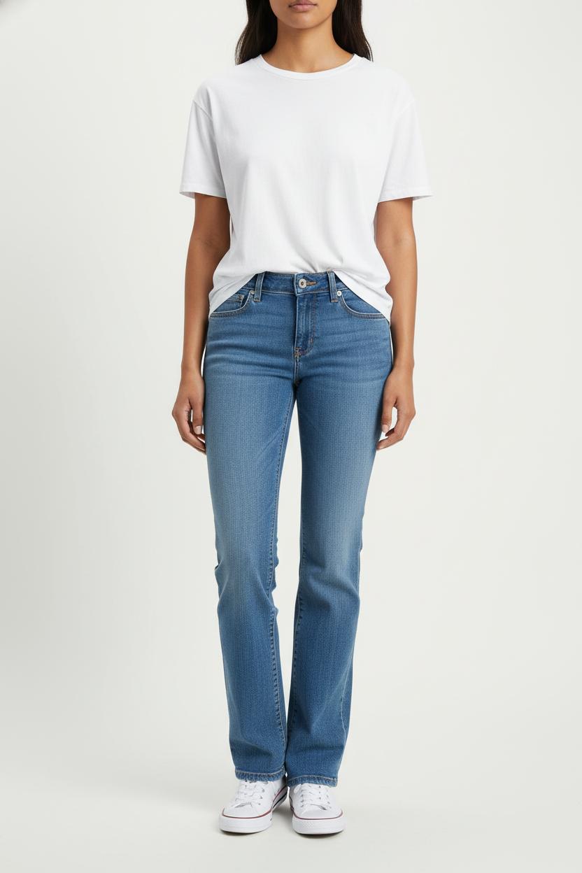 Cropped slim jeans with studs LEVI'S - Seconde main Blue