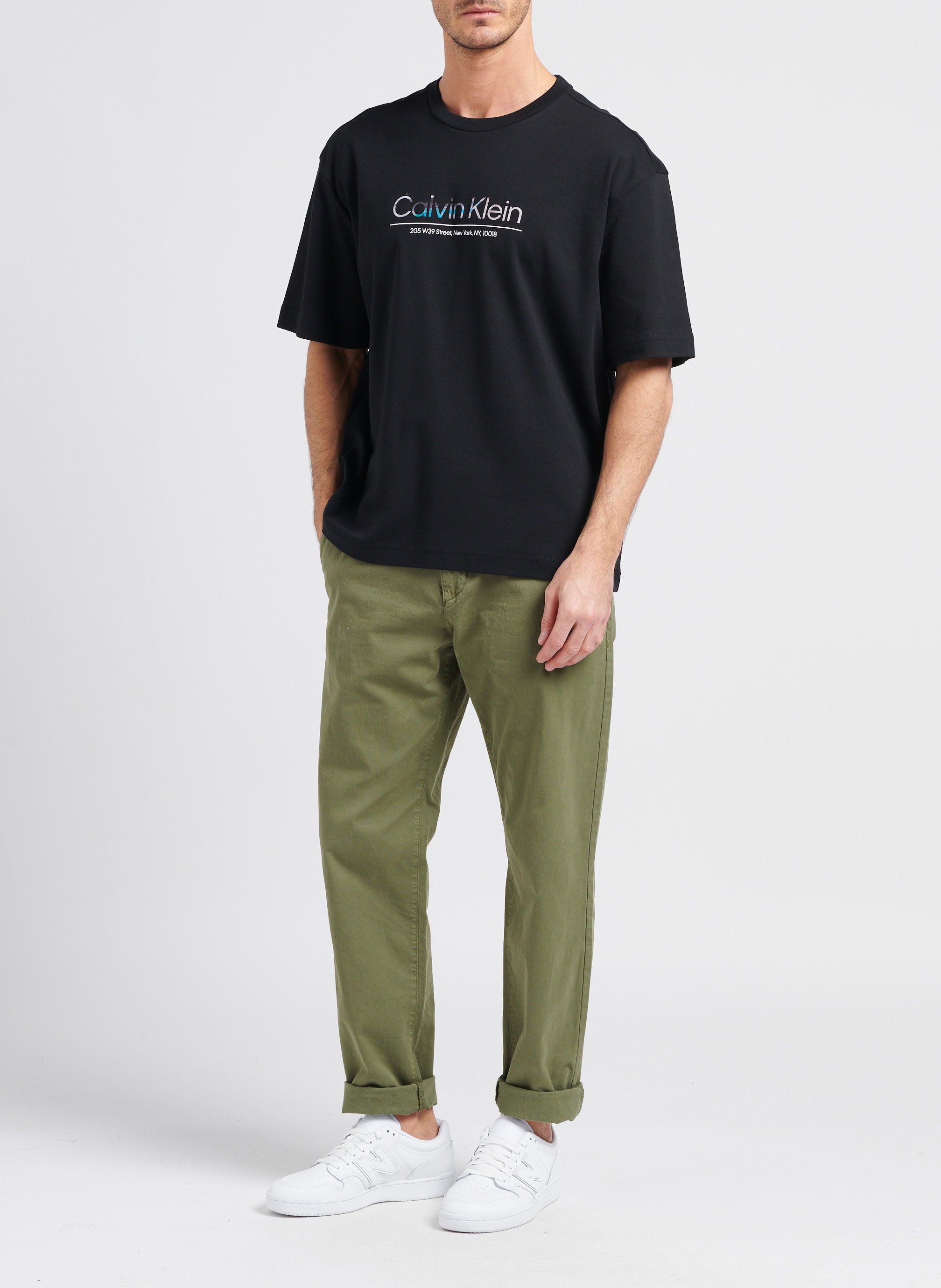 Tee-shirt en coton CALVIN KLEIN Noir