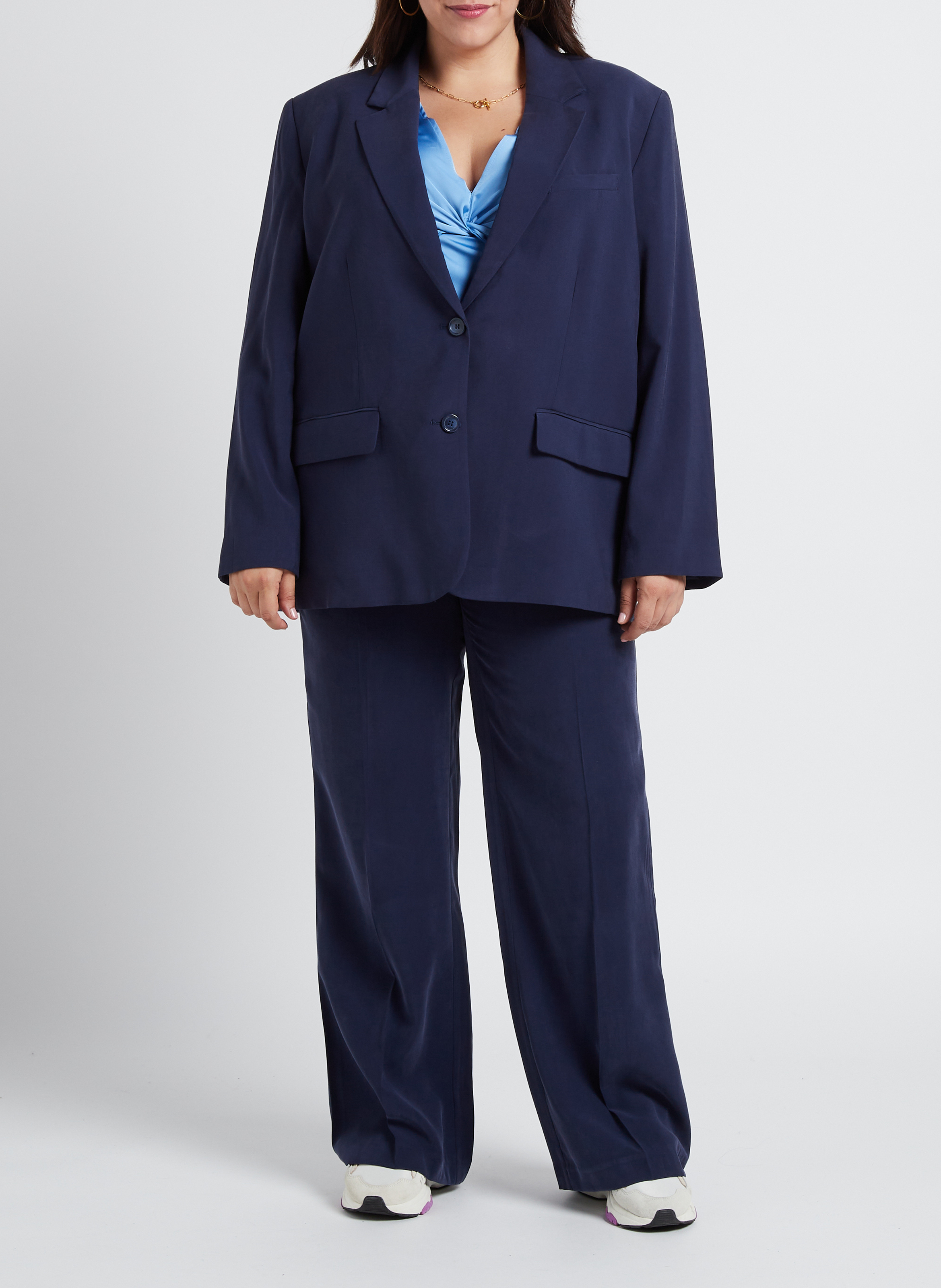 Blazer GINA TRICOT Blauw