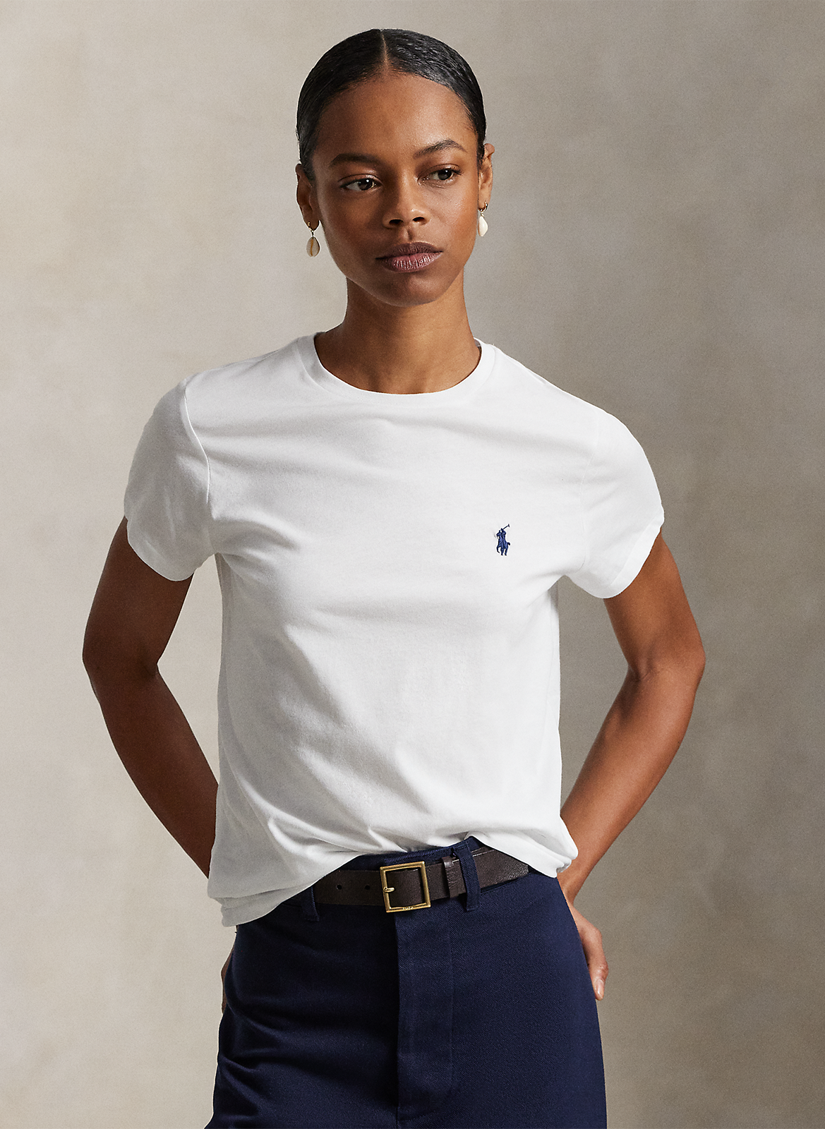 Katoenen T-shirt met ronde hals POLO RALPH LAUREN