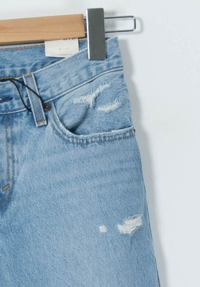 Cropped slim jeans with studs LEVI'S - Seconde main Blue