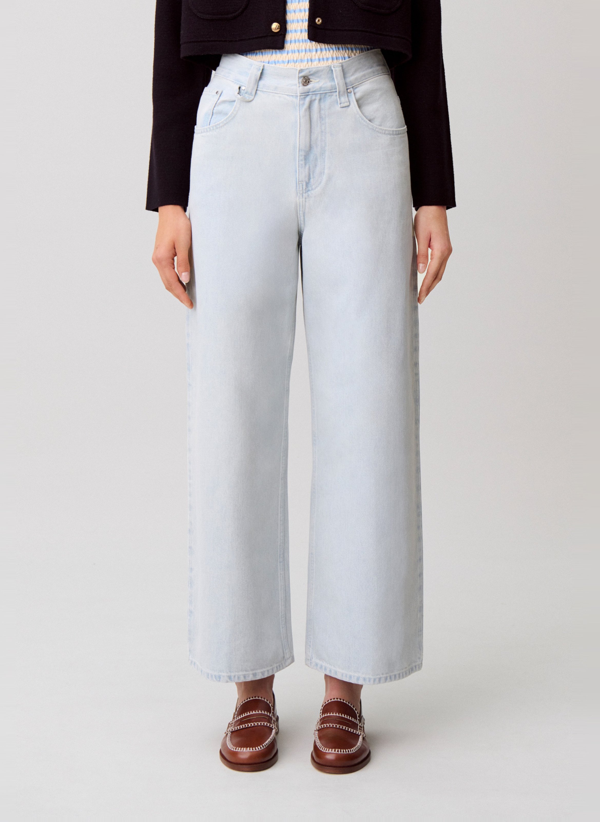 Jean large en coton CLAUDIE PIERLOT Bleu