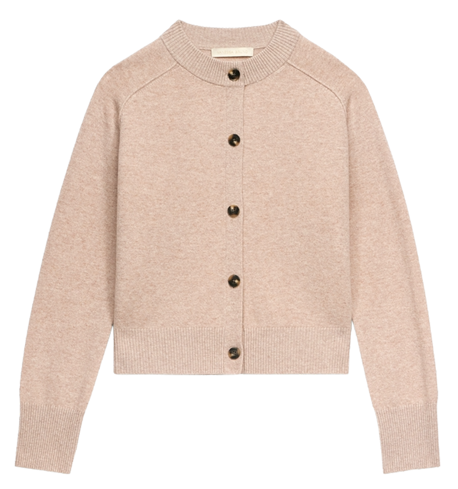 Short buttoned plain cardigan VANESSA BRUNO Beige