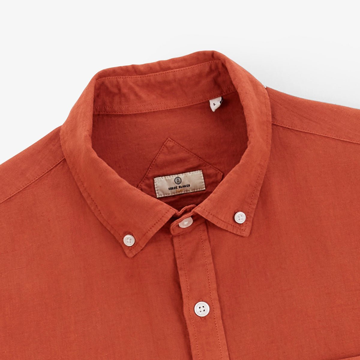 Long-sleeve shirt with chest pocket SERGE BLANCO Orange