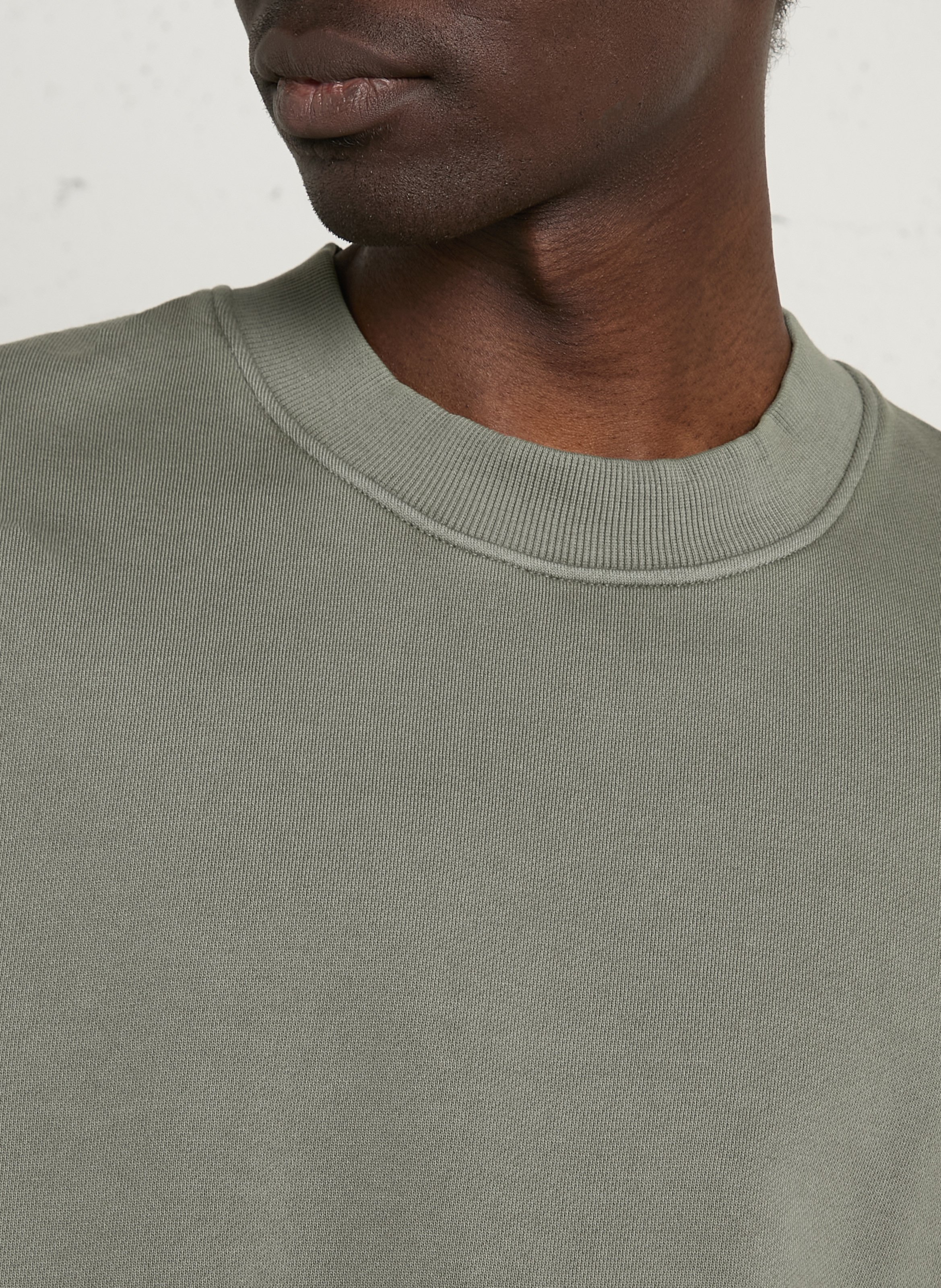 Tee-shirt droit uni en coton MINIMUM Vert