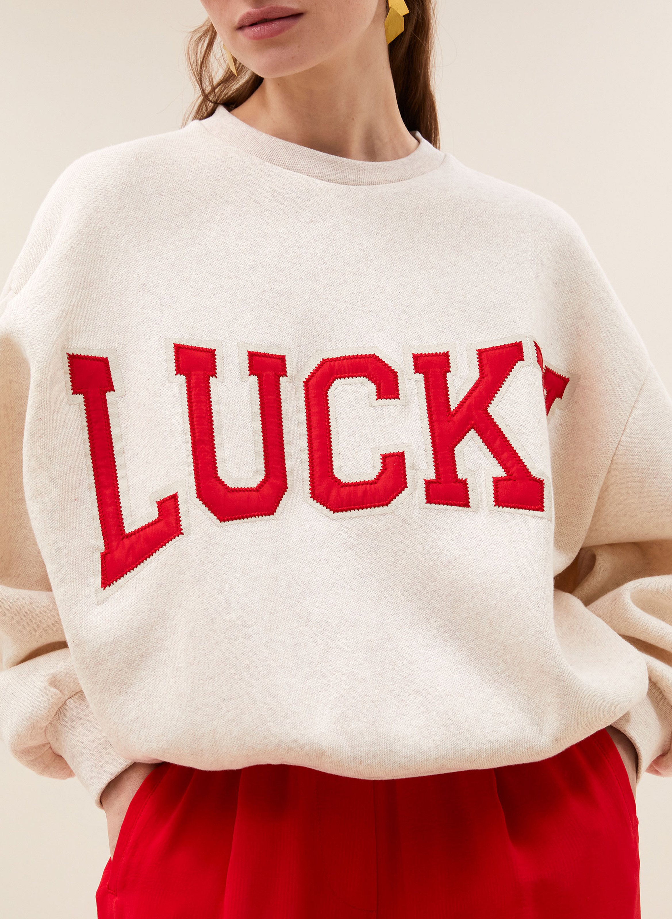 Effen sweater BY BAR Roze