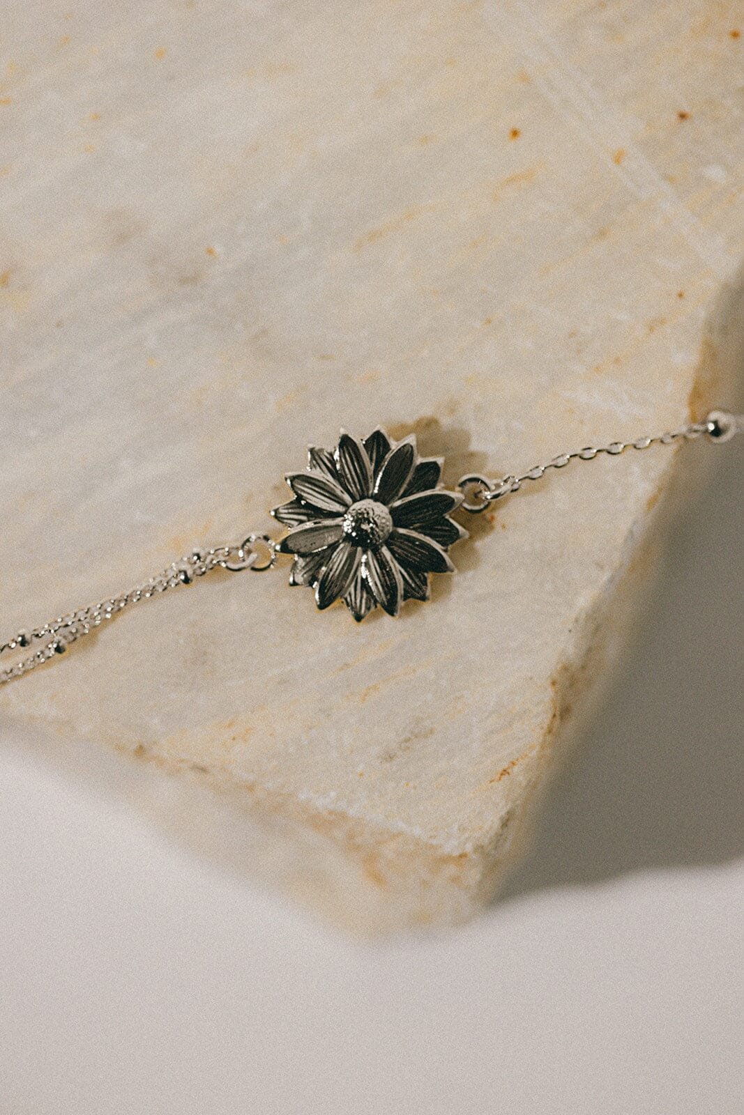Silver plated flower bracelet MONSIEUR SIMONE Silver