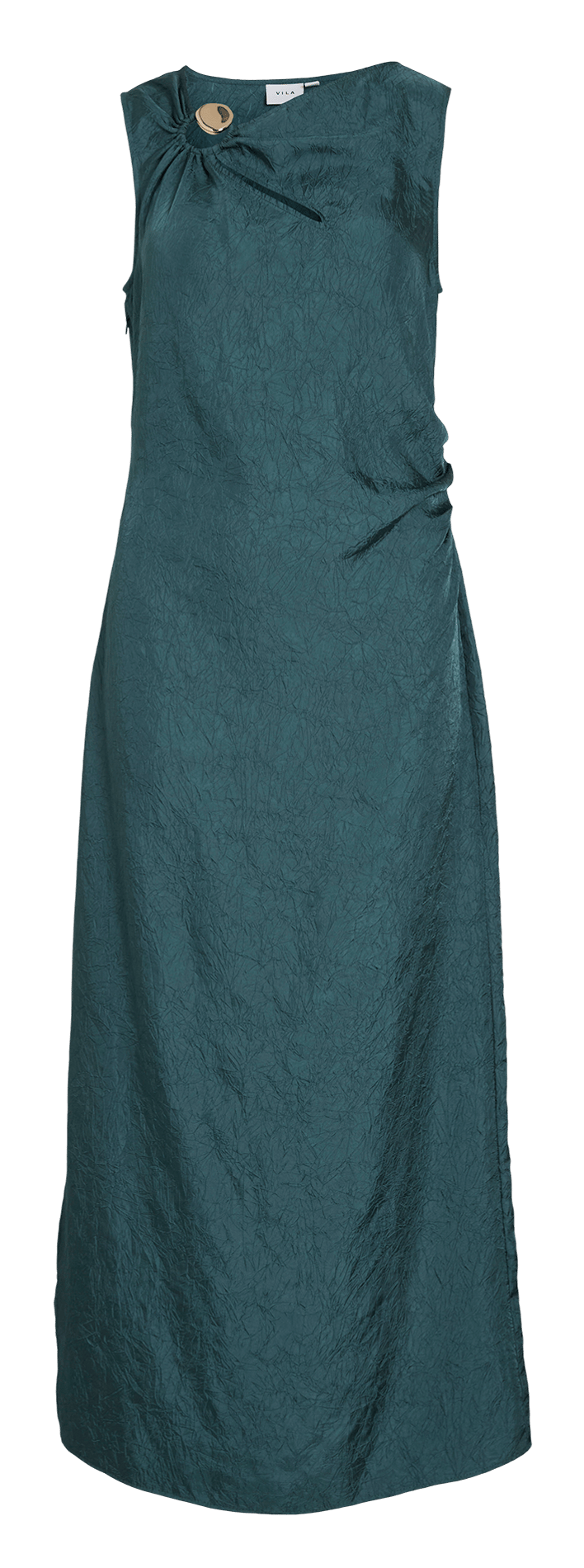 Lange jurk met ronde hals VILA Blue