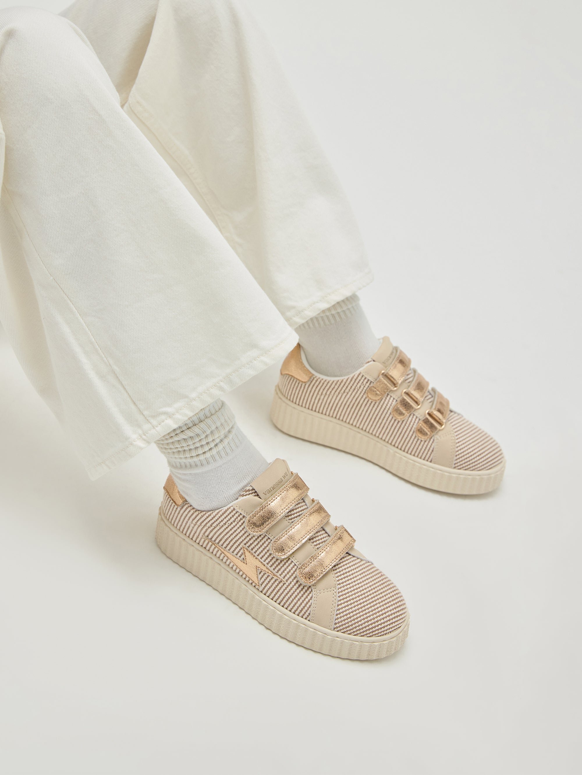 Low Velcro trainers VANESSA WU Pink