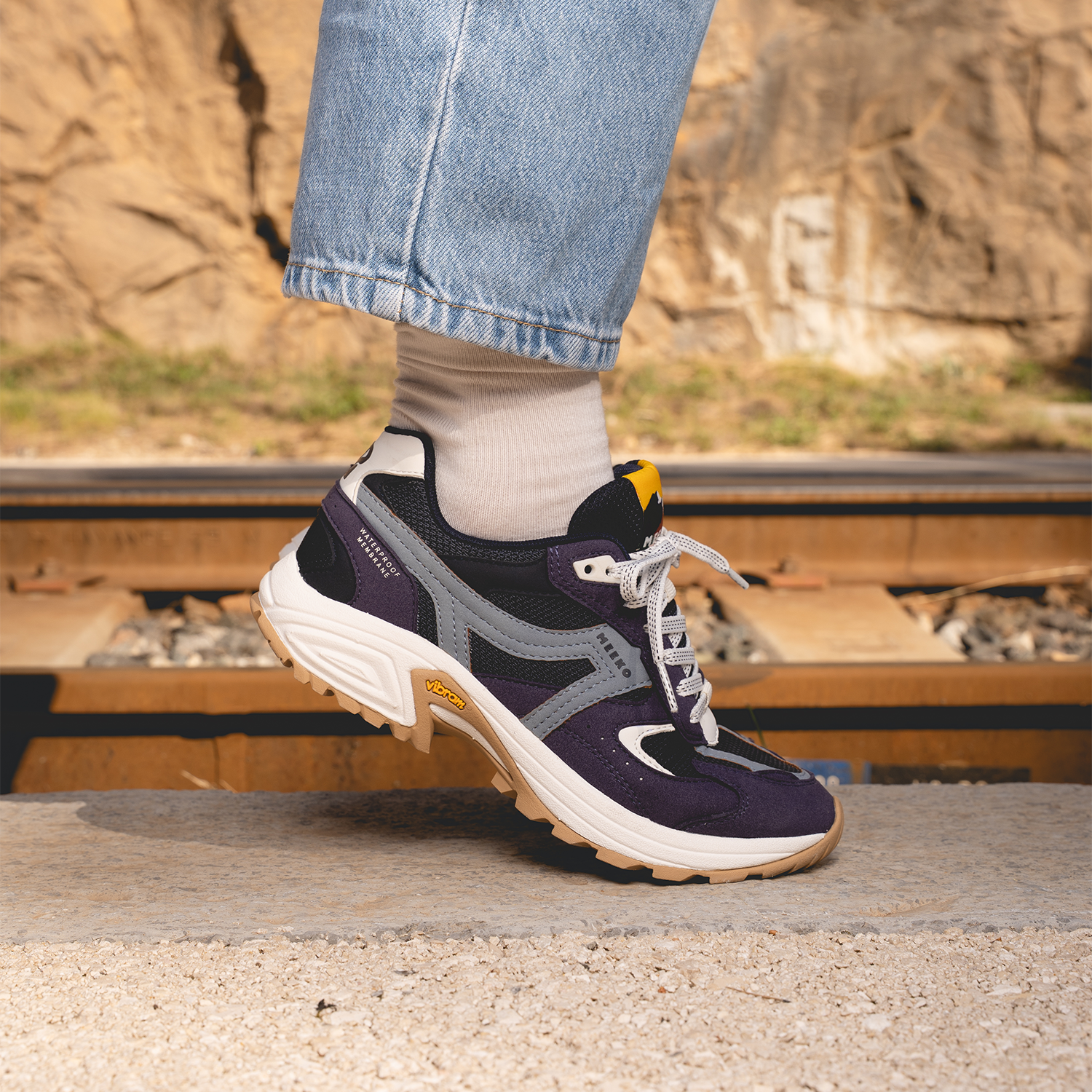 Baskets techniques et durables MEEKO Violet