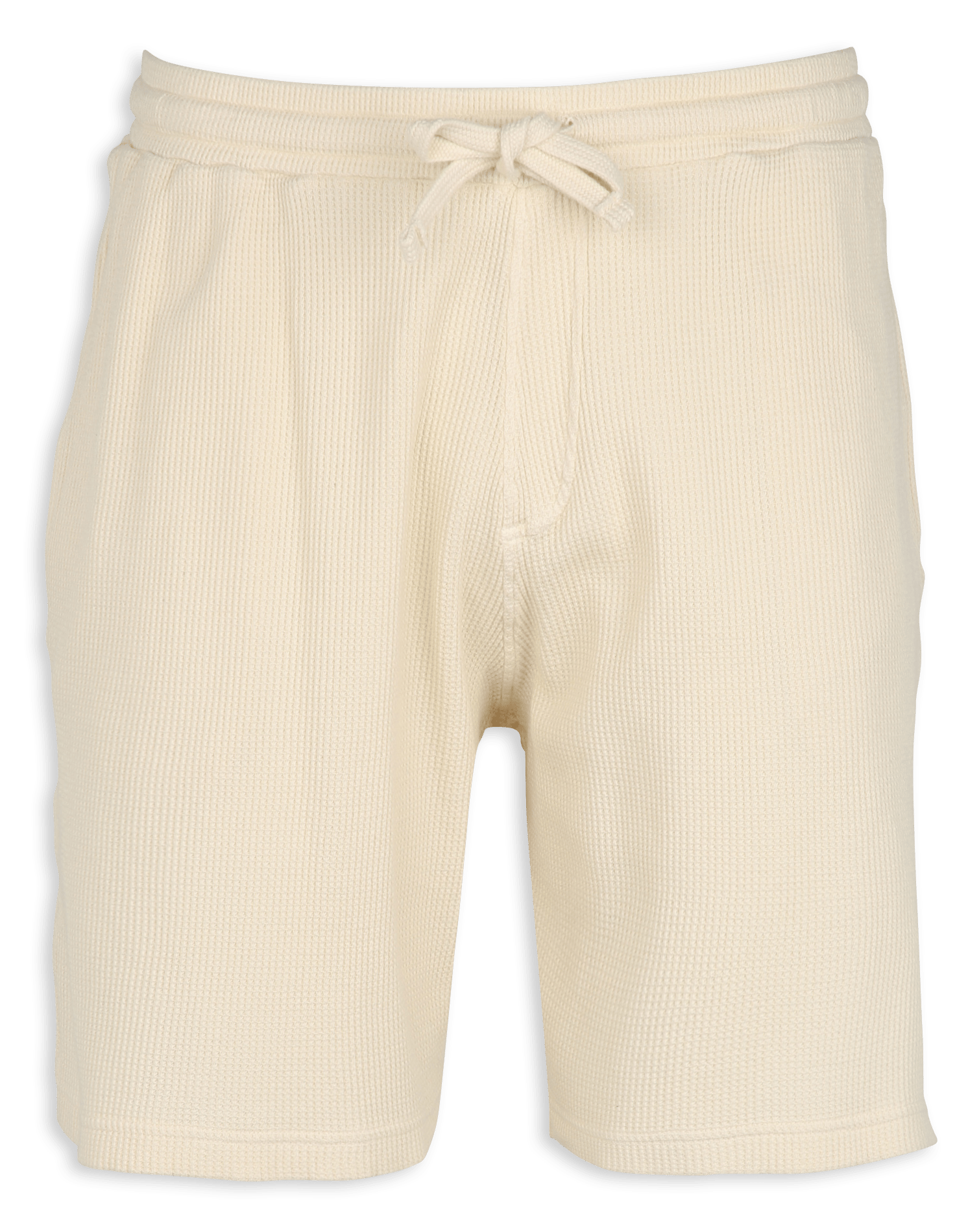 Short droit gauffré en coton HARTFORD Beige