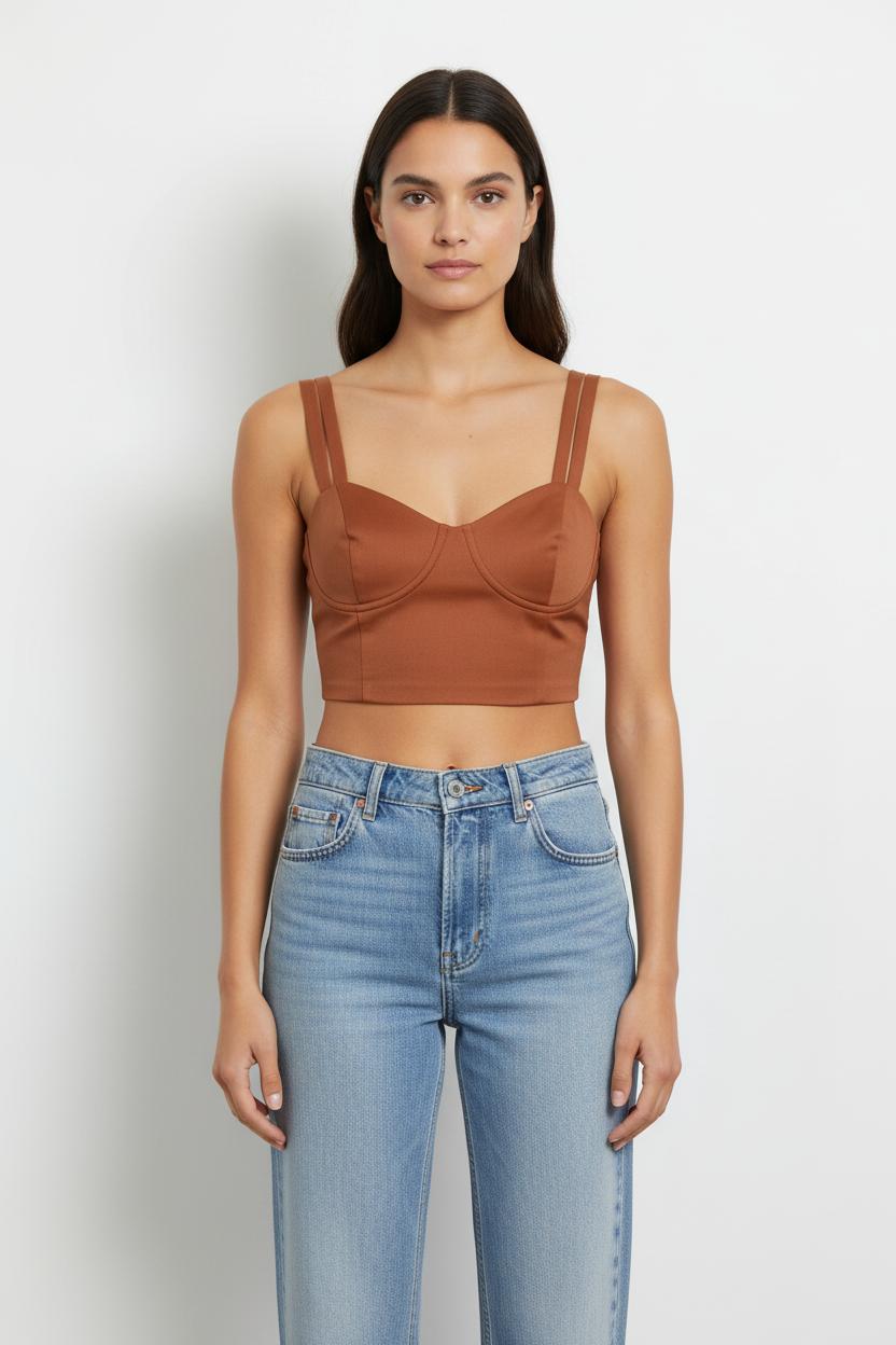 Top & tank top MAISON LEMOINE - Seconde main Brown