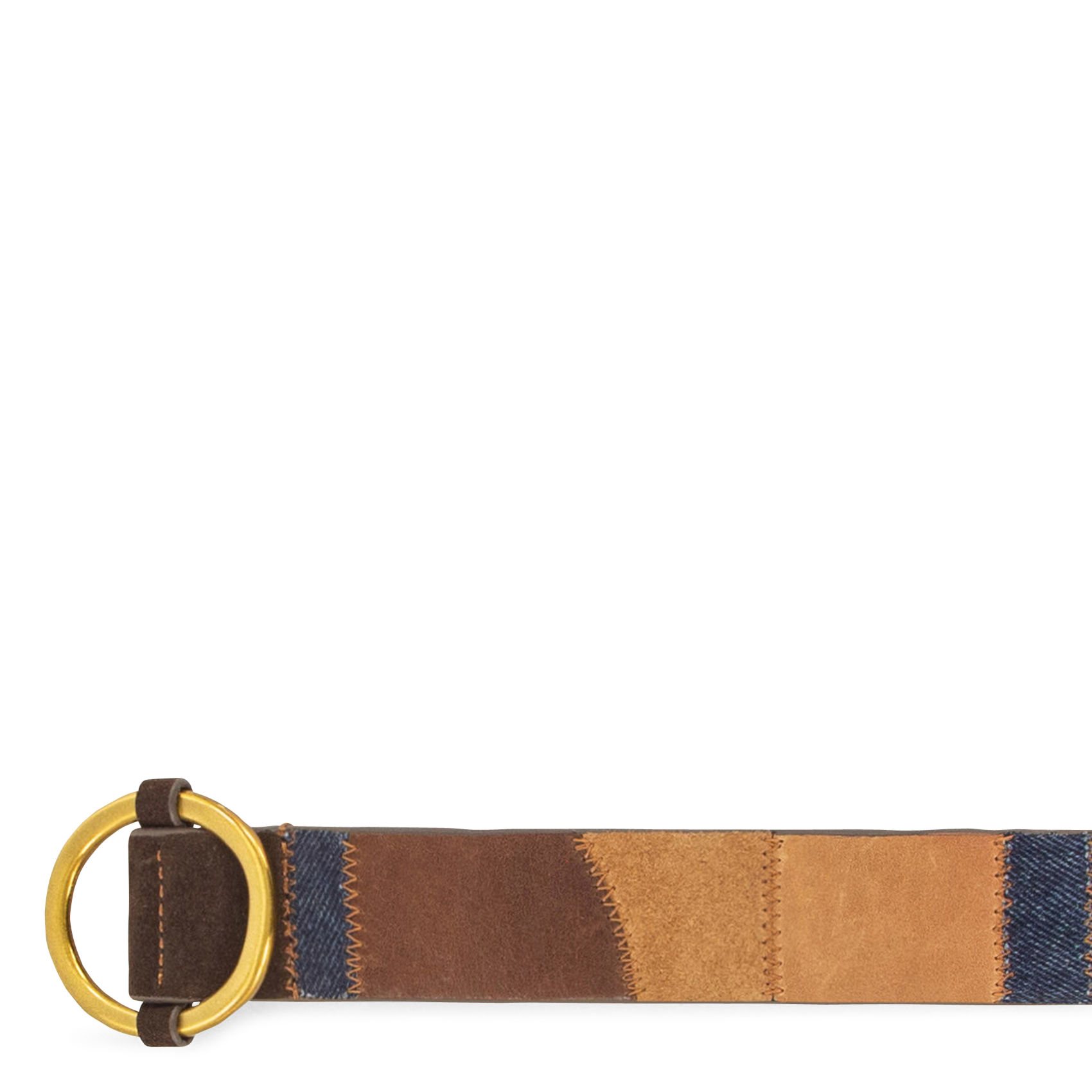 Ceinture en cuir patchwork  SESSUN Bleu