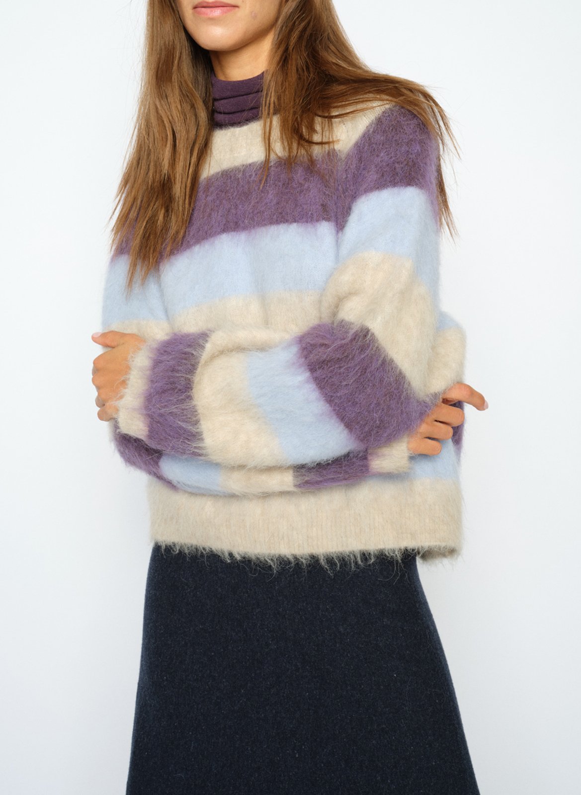Oversized trui | wolblend MOS MOSH Violet