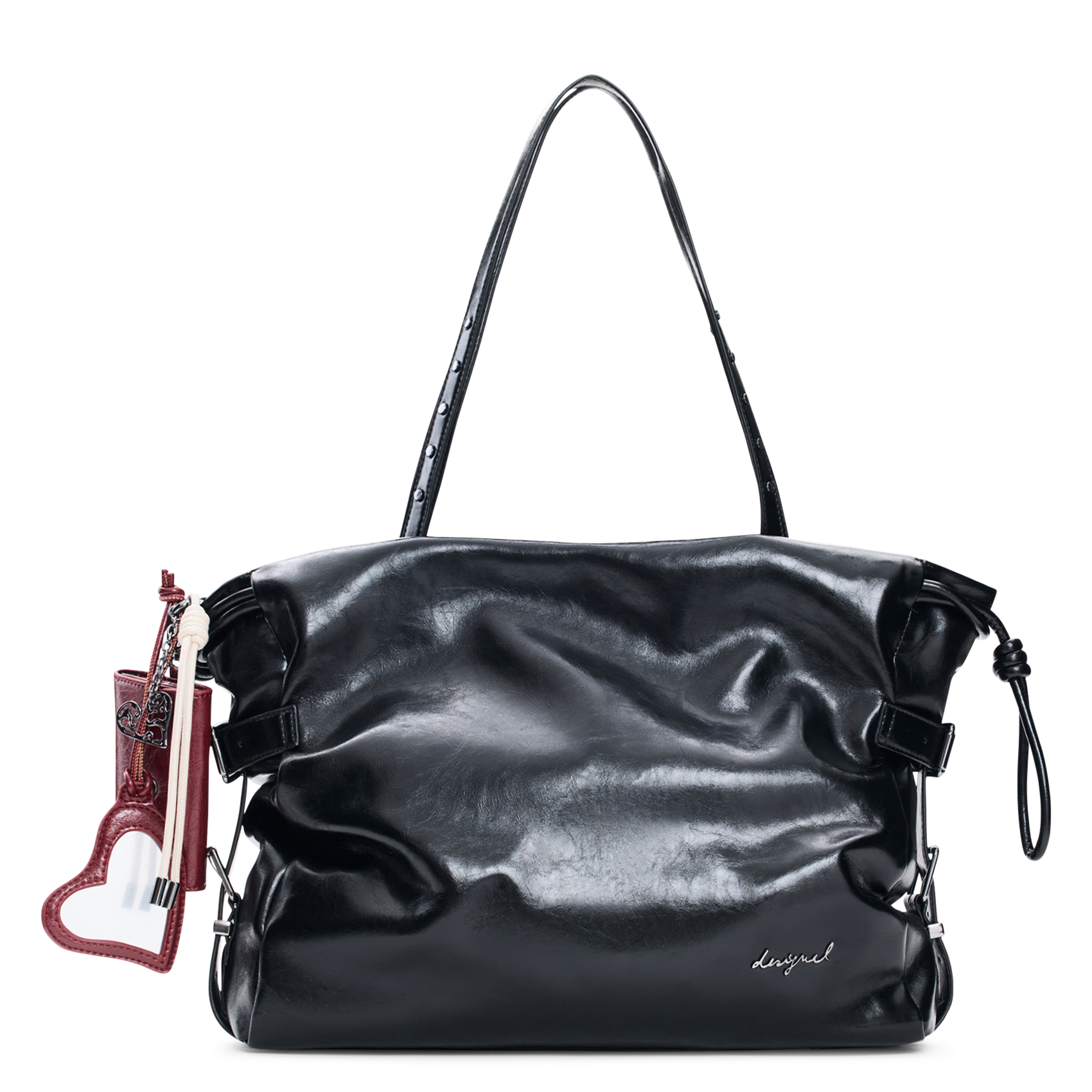 Shopping Bag aus Leder DESIGUAL Schwarz