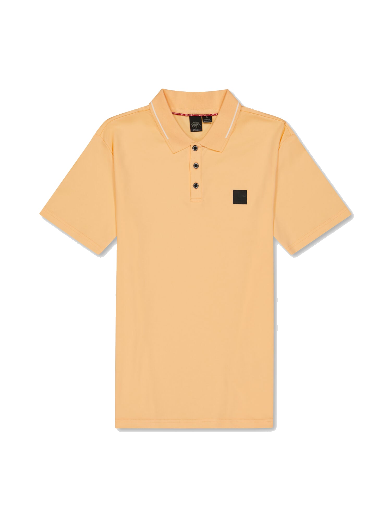 Button-Down Shirt Collar Polo LE TEMPS DES CERISES Orange