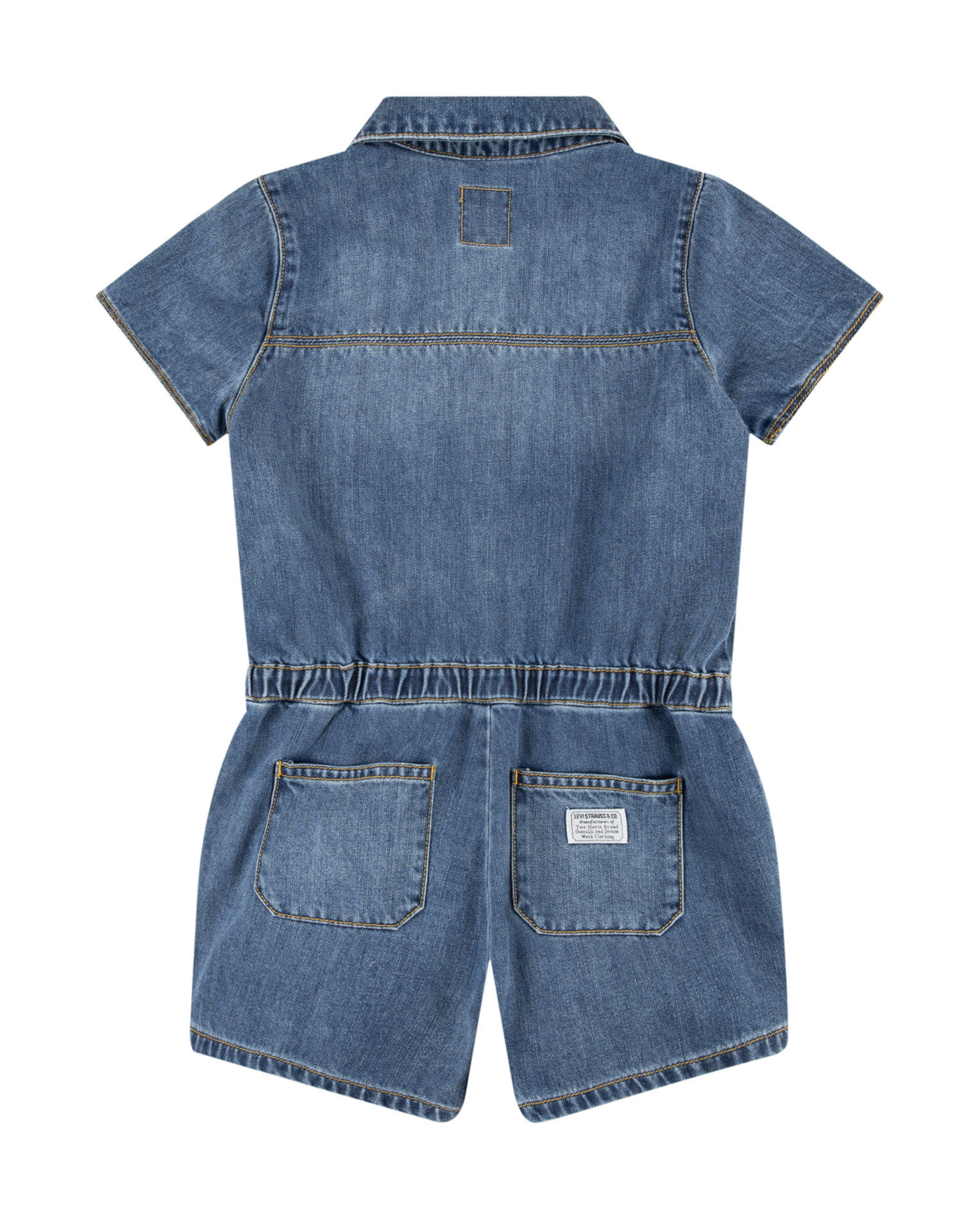 Combinaison col classique en jean et coton LEVI'S KIDS Jean Délavé