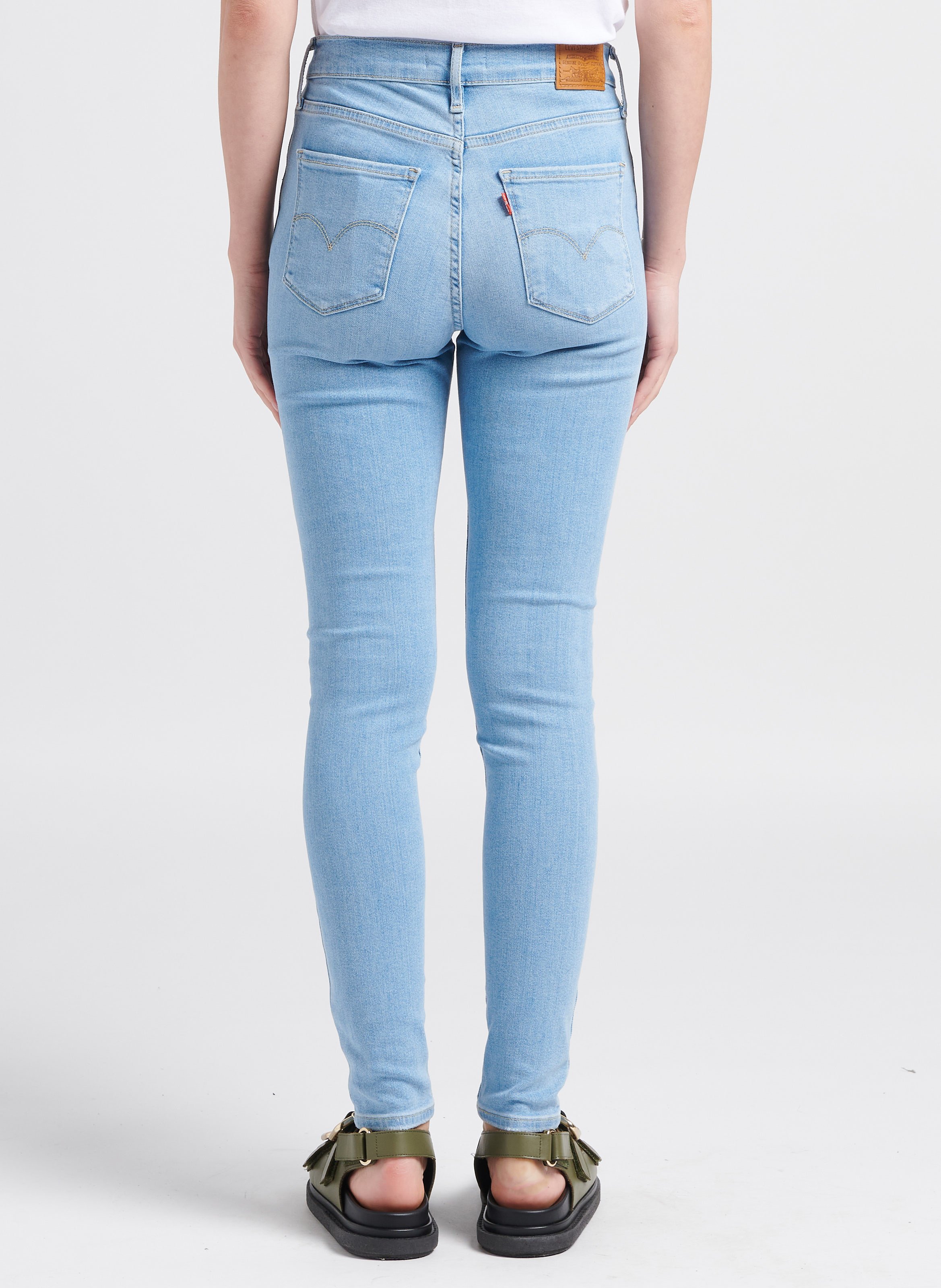 Jean skinny taille haute en coton mélangé LEVI'S Jean Stone