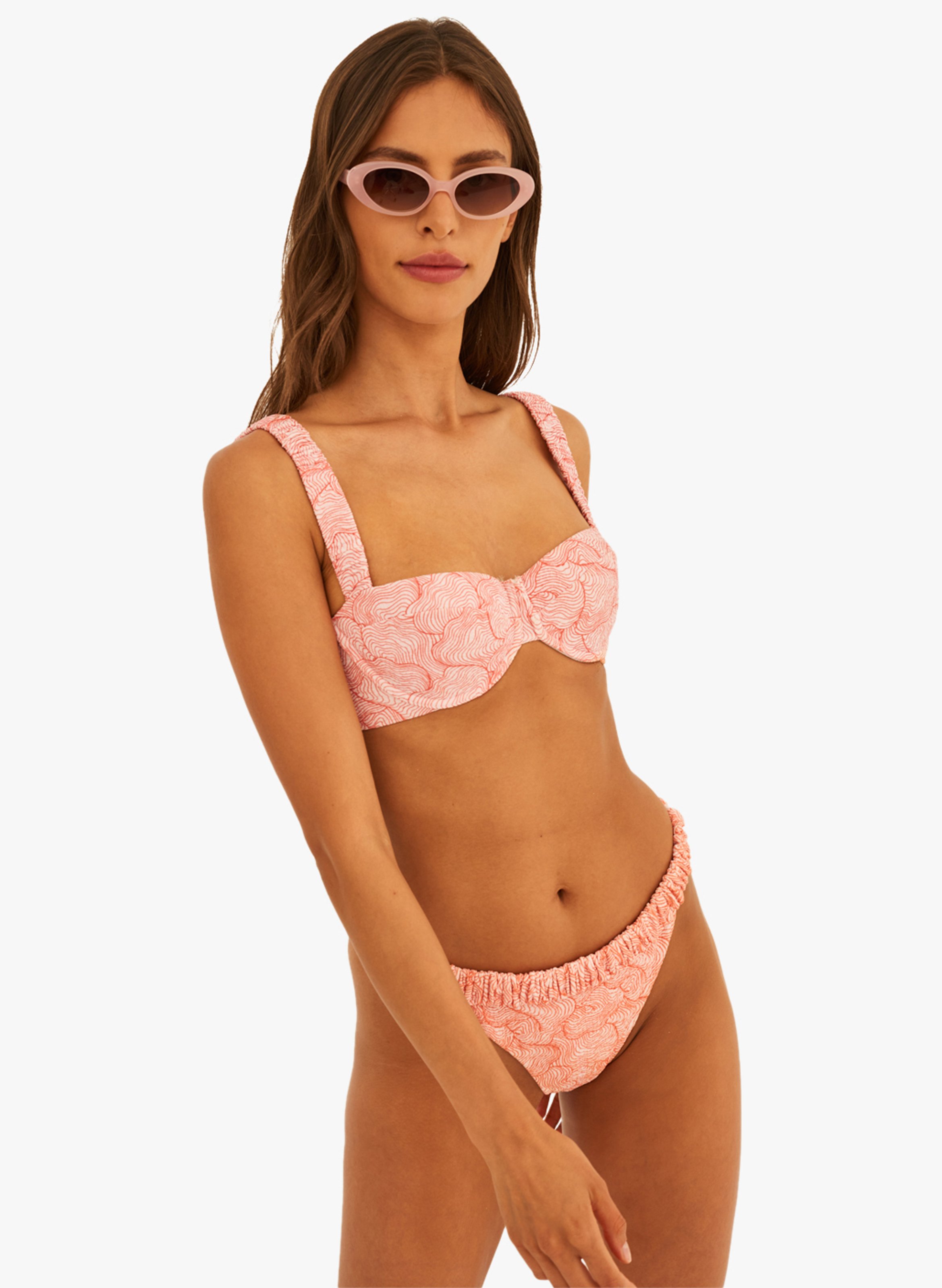 Haut de maillot de bain imprimé  UNDRESS CODE Rouge