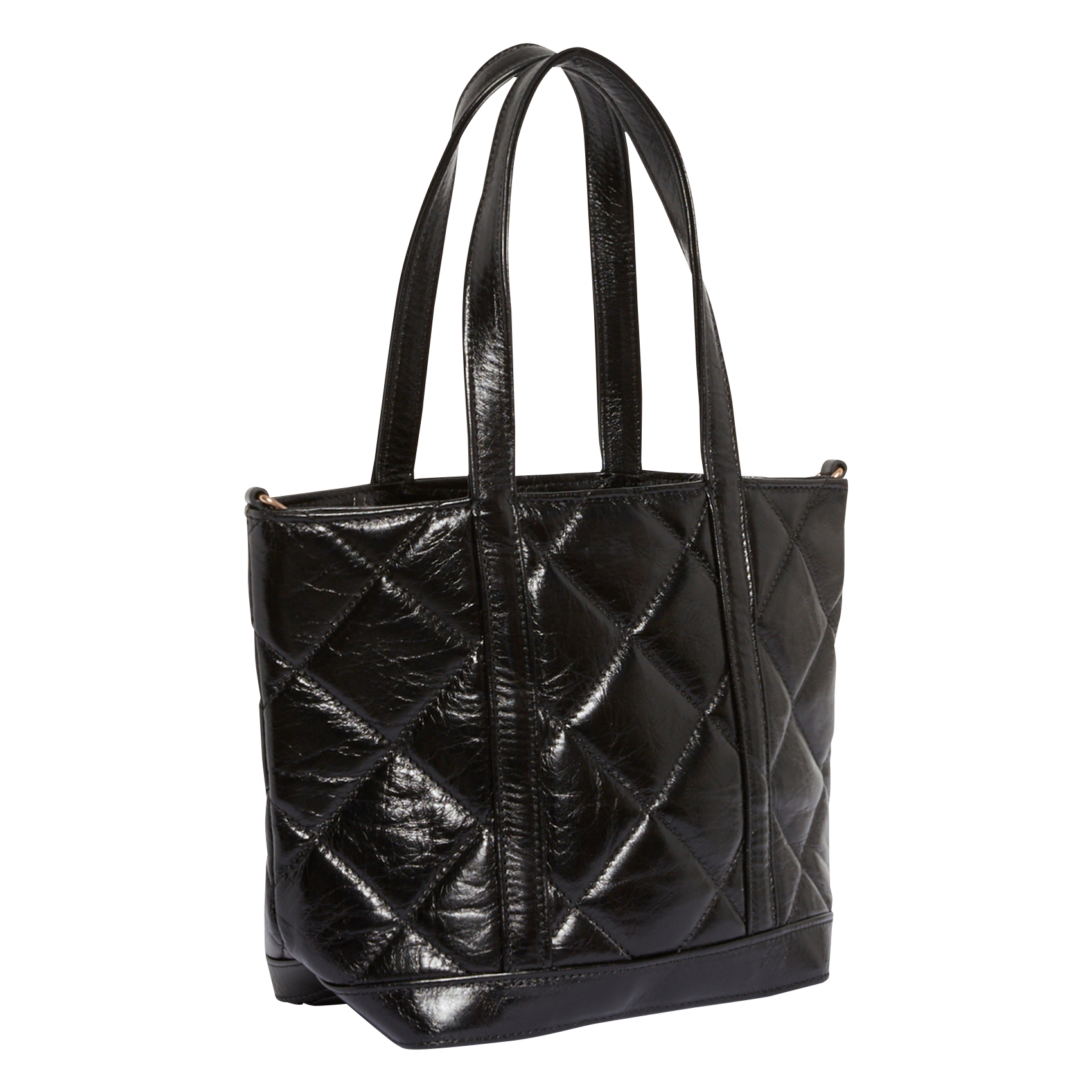 Sac épaule matelassé en cuir  VANESSA BRUNO Noir