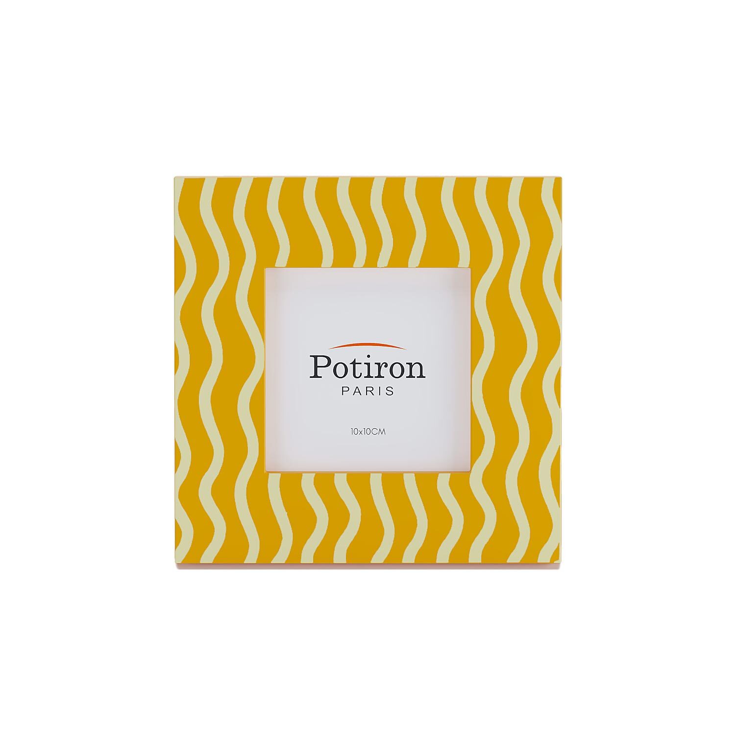Stylish striped photo frame POTIRON PARIS Yellow