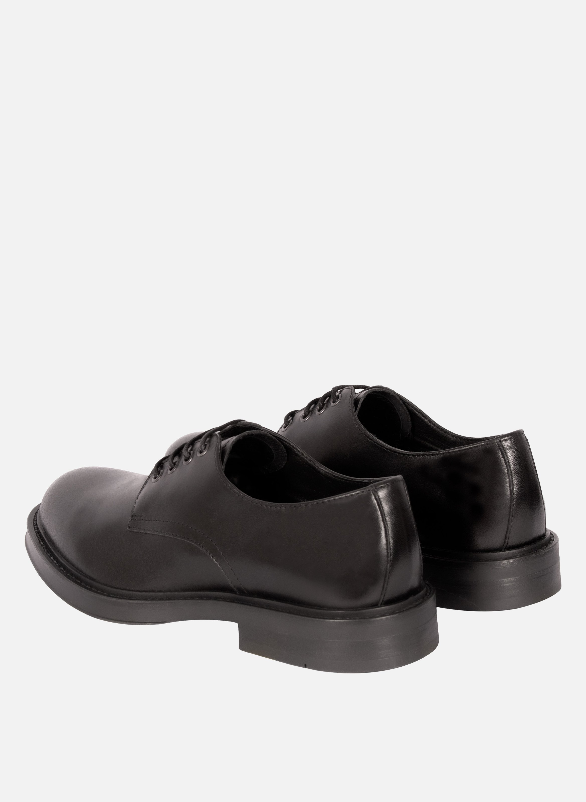 Rubber leather derbies JULES & JENN Black