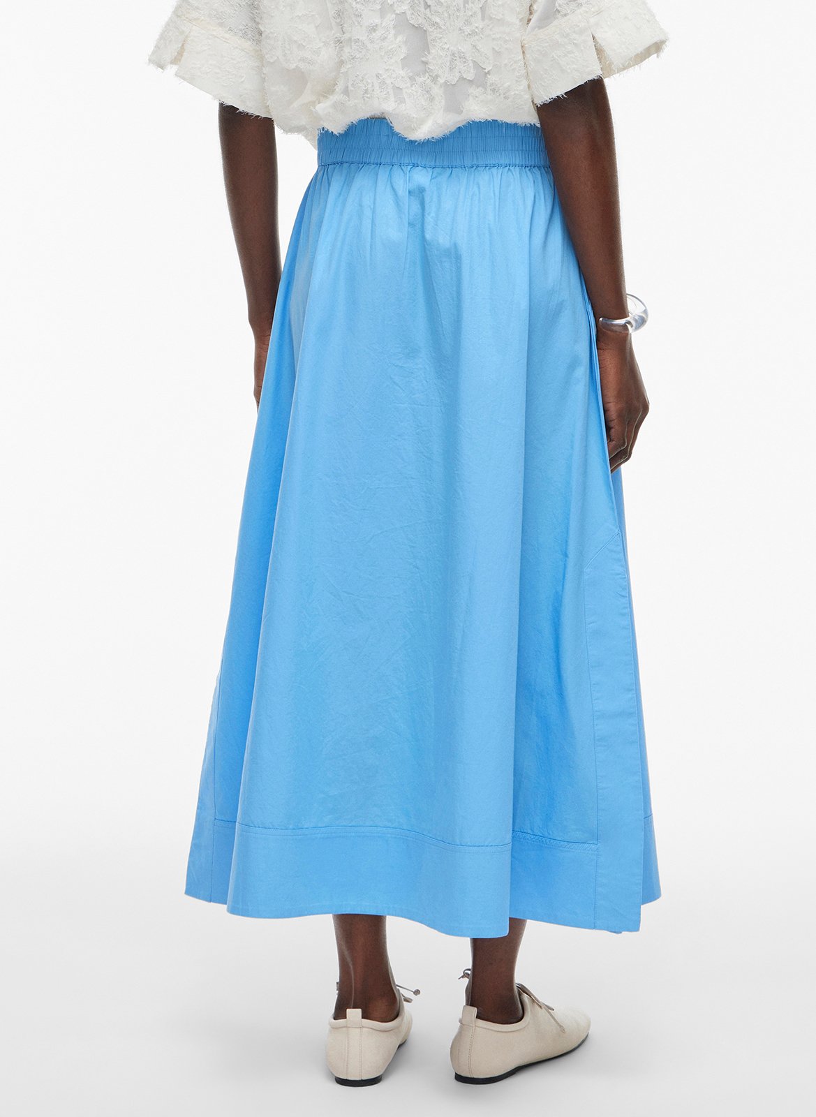 Robe longue en coton bio ROUGE EDIT Bleu