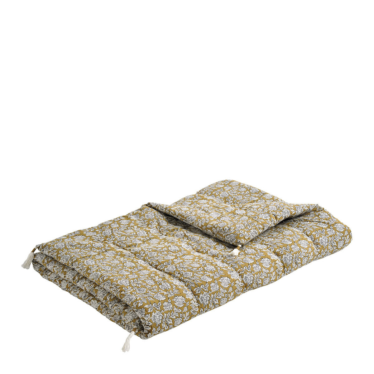 Futon éden en coton - 180 x 80 cm - safran BLANC D'IVOIRE Jaune