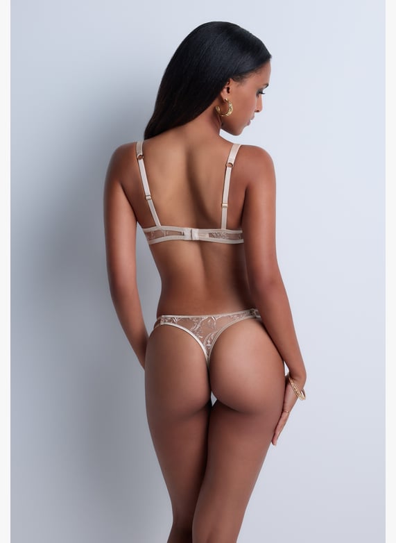 Underwired demi-cup bra | Beige by AUBADE Underwired demi-cup bra Beige