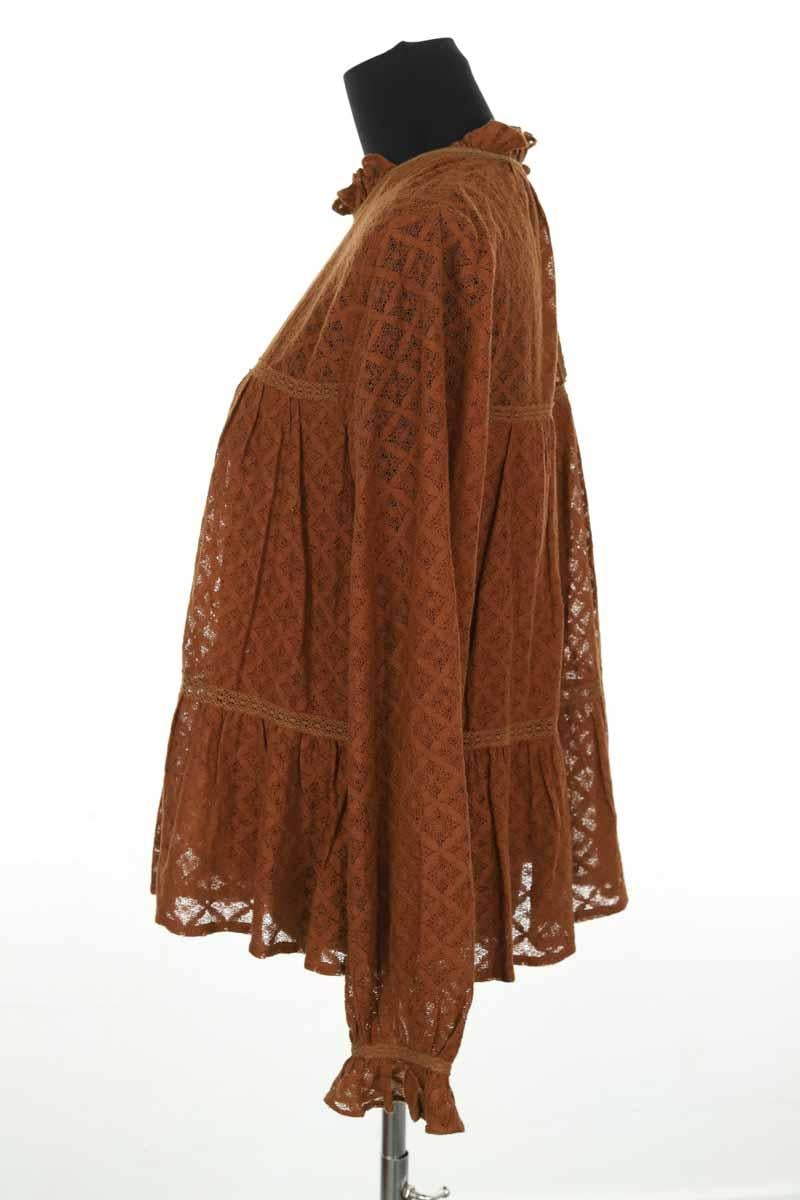 Cotton blouse SEZANE - Seconde main Brown