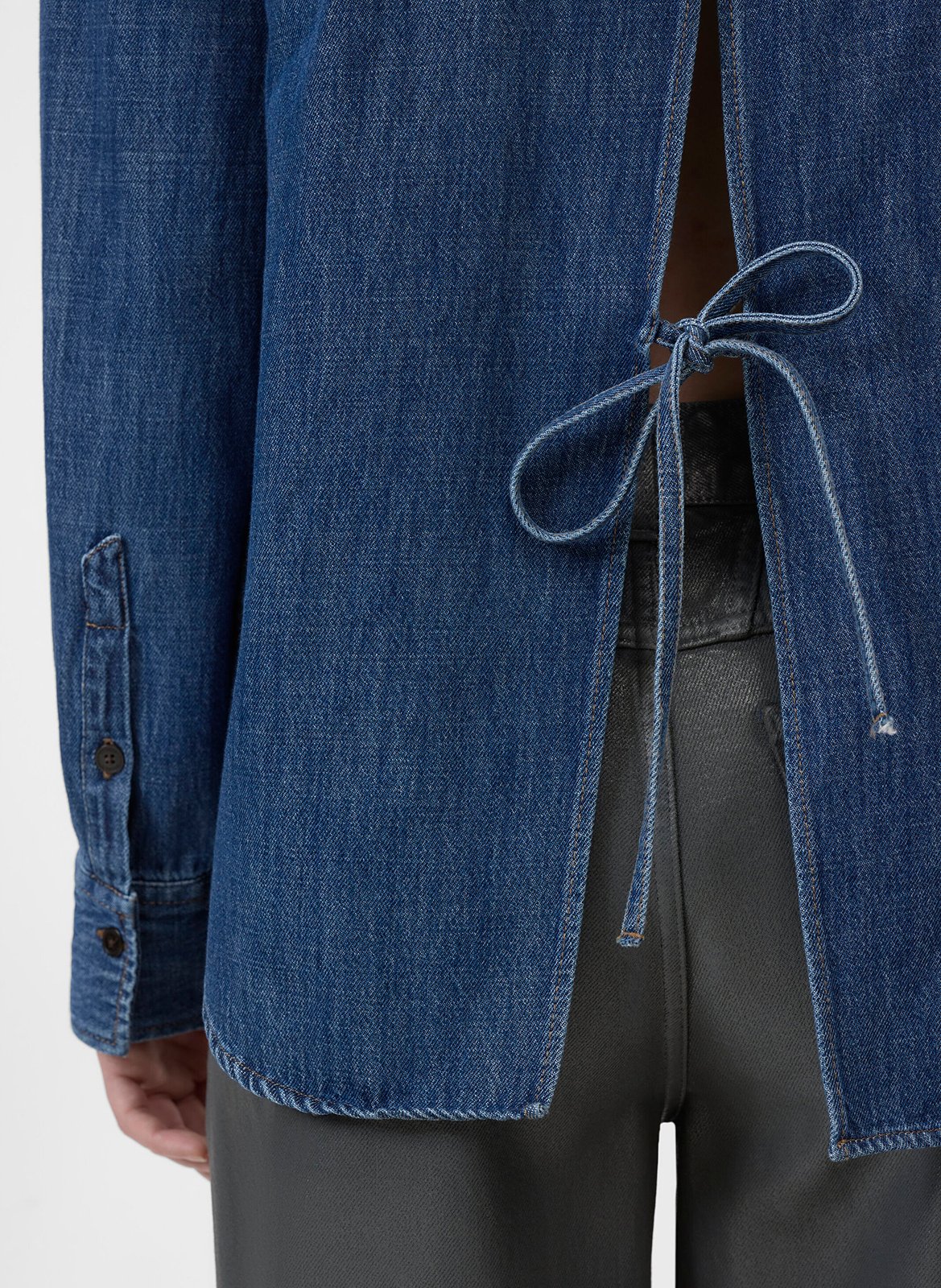 Chemise en jean avec dos ouvert CLOSED Bleu