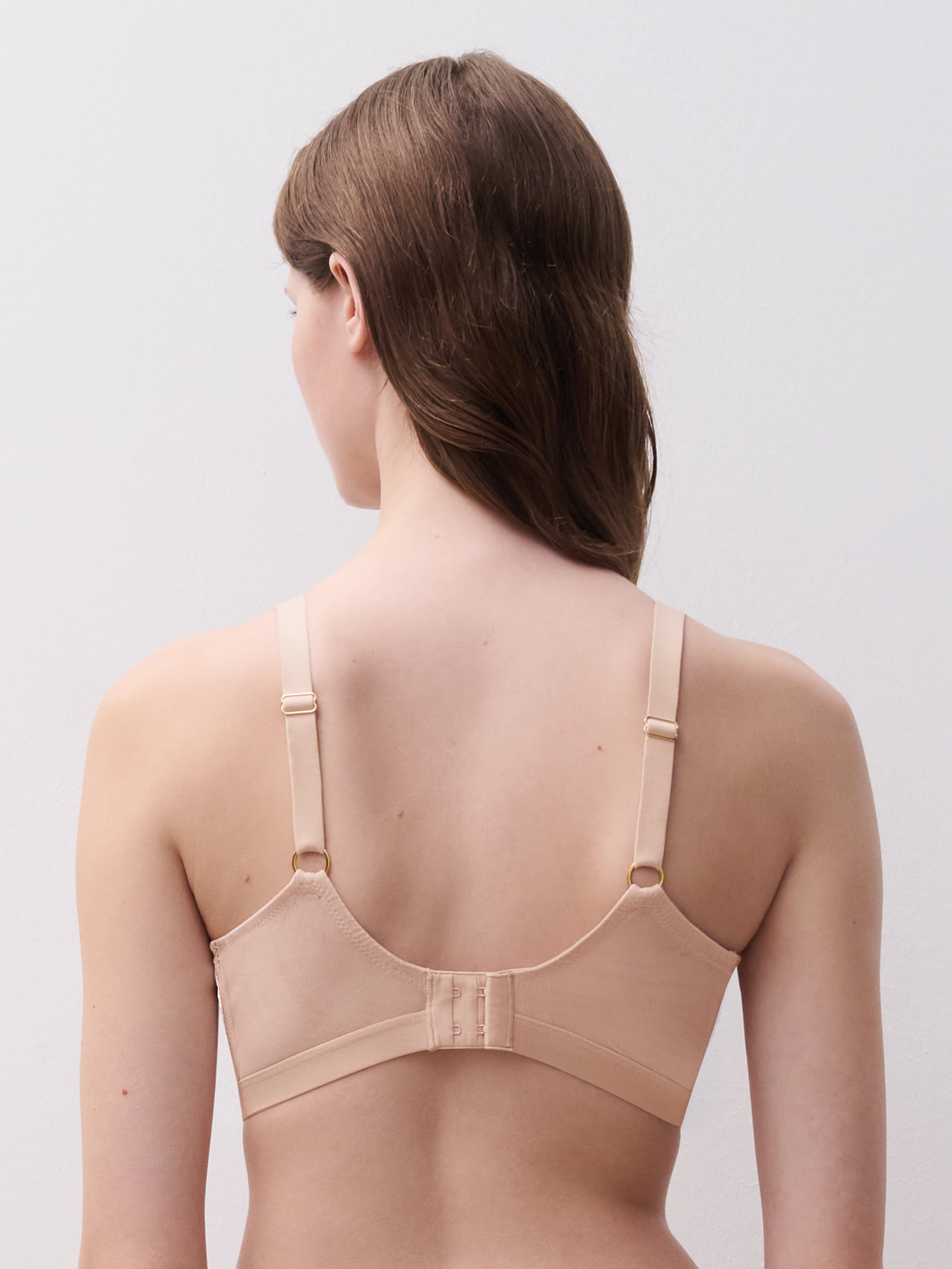 A Fleur De Toi demi-cup bra Beige