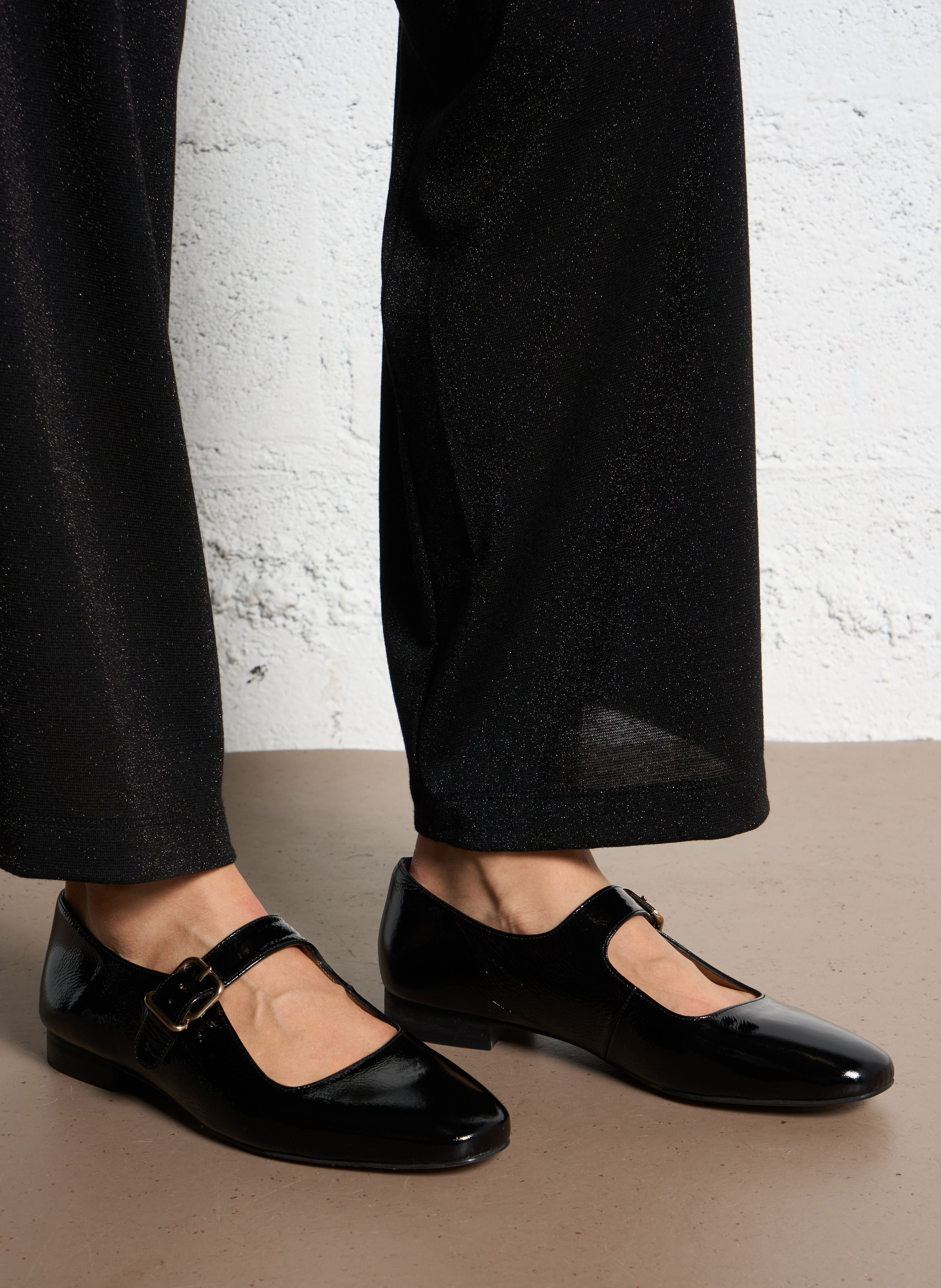 Jane patent leather ballet pumps MAISON 123 Black