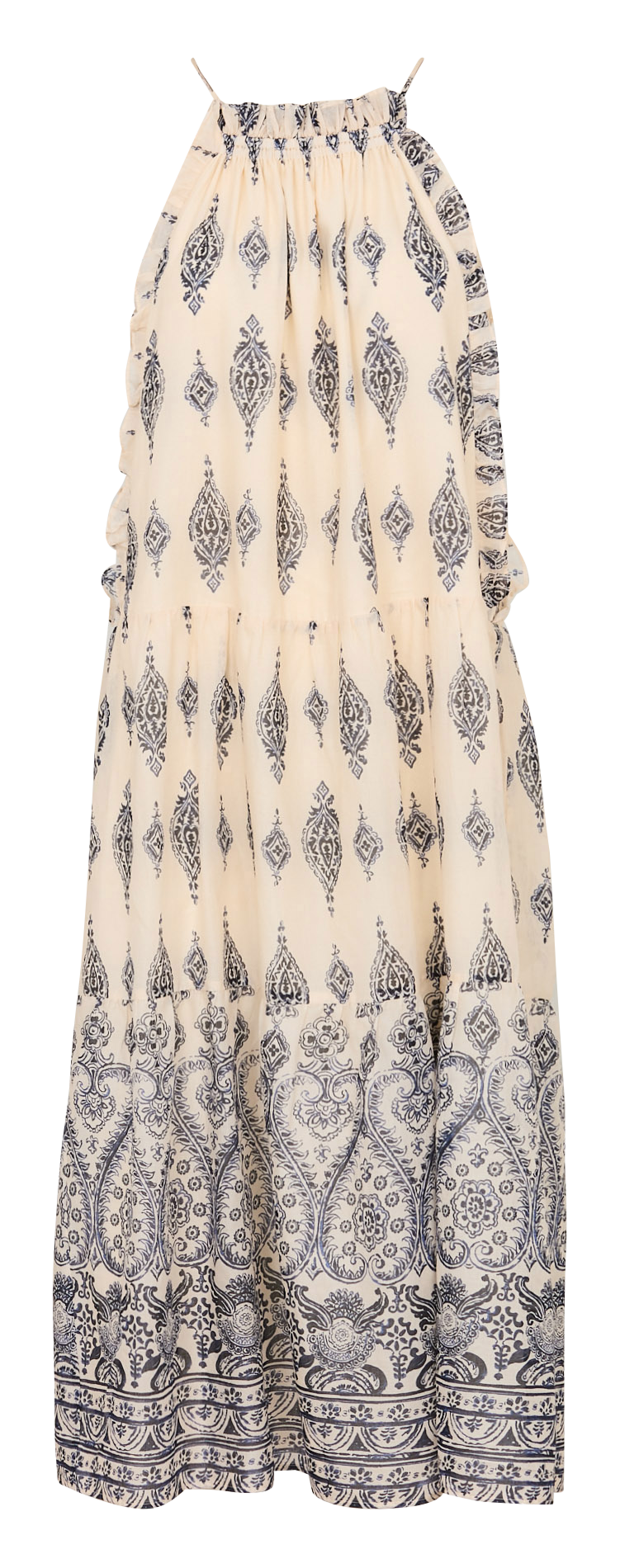 Loose-fit printed midi dress MAISON 123 Blue