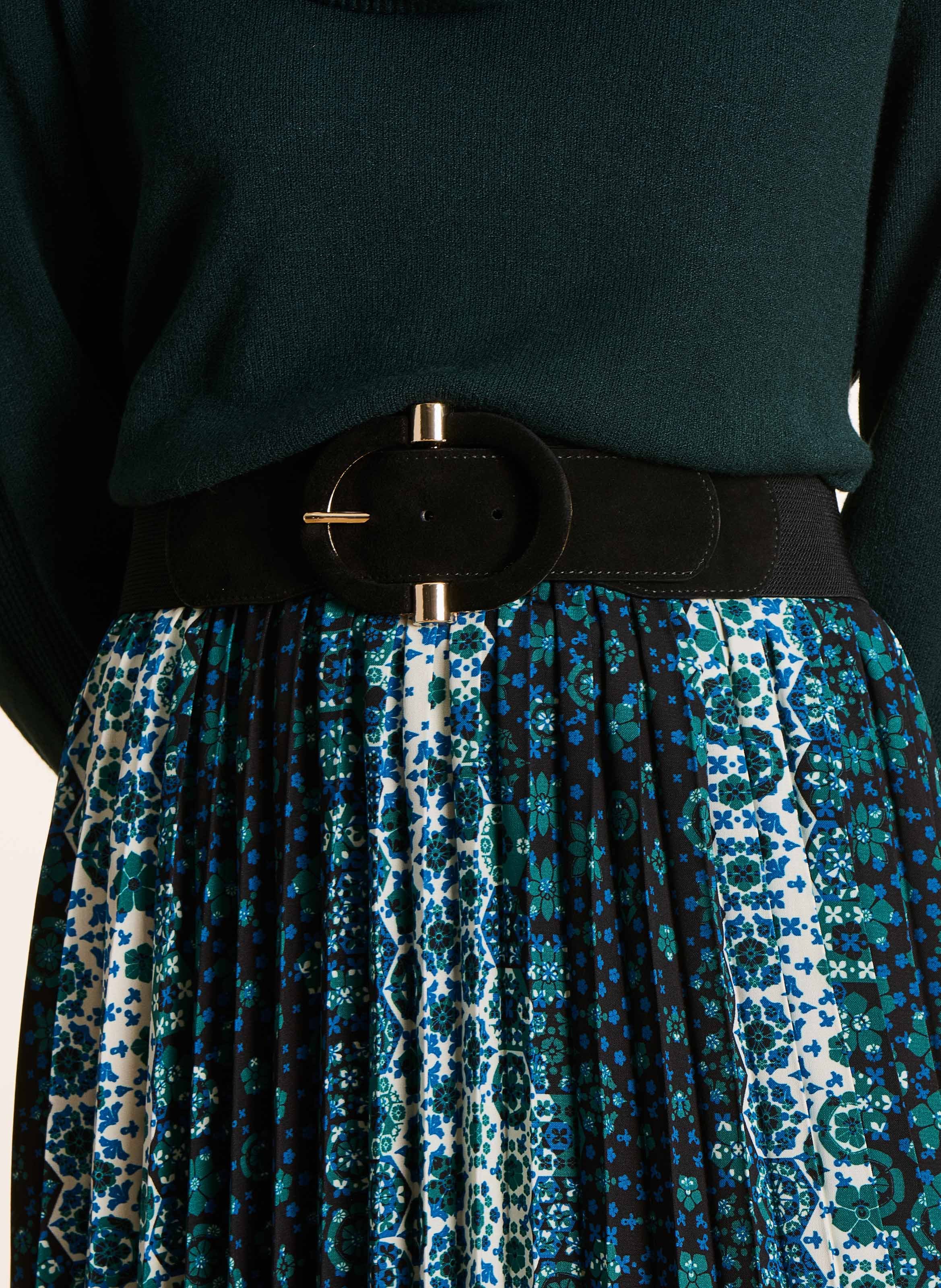 Breiter elastischer Gürtel mit Schnalle LA FEE MARABOUTEE Schwarz