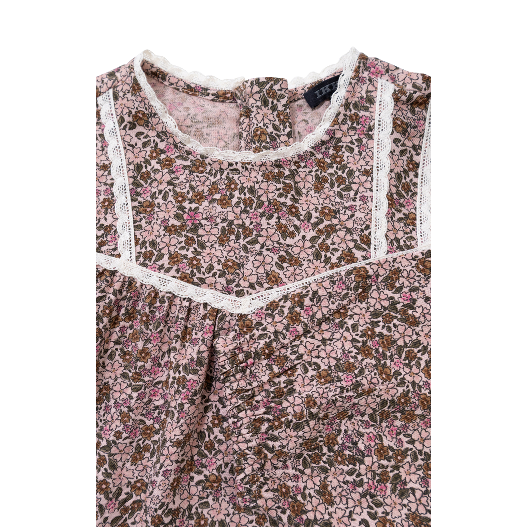 Gedrukte rechte katoenen blouse IKKS JUNIOR Roze