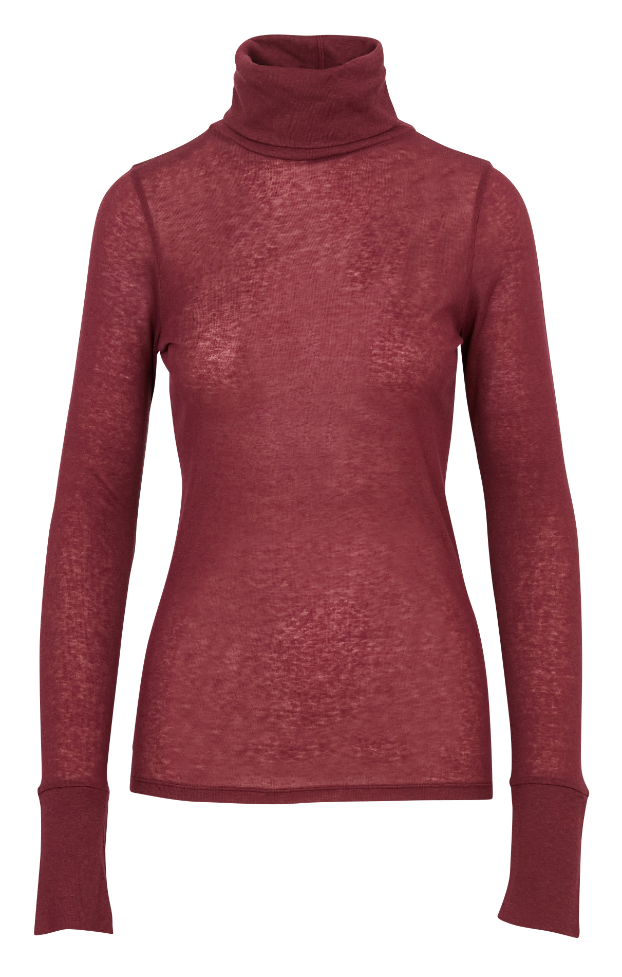Rollkragenpullover aus Baumwoll-Mix ACOTE Rot