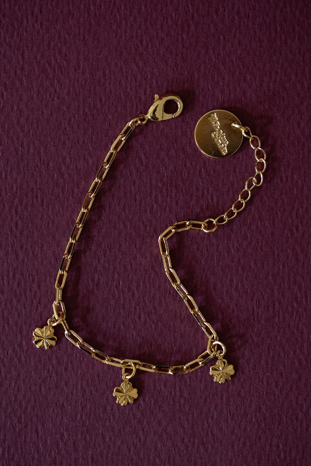 Gold-plated clover bracelet MONSIEUR SIMONE Golden