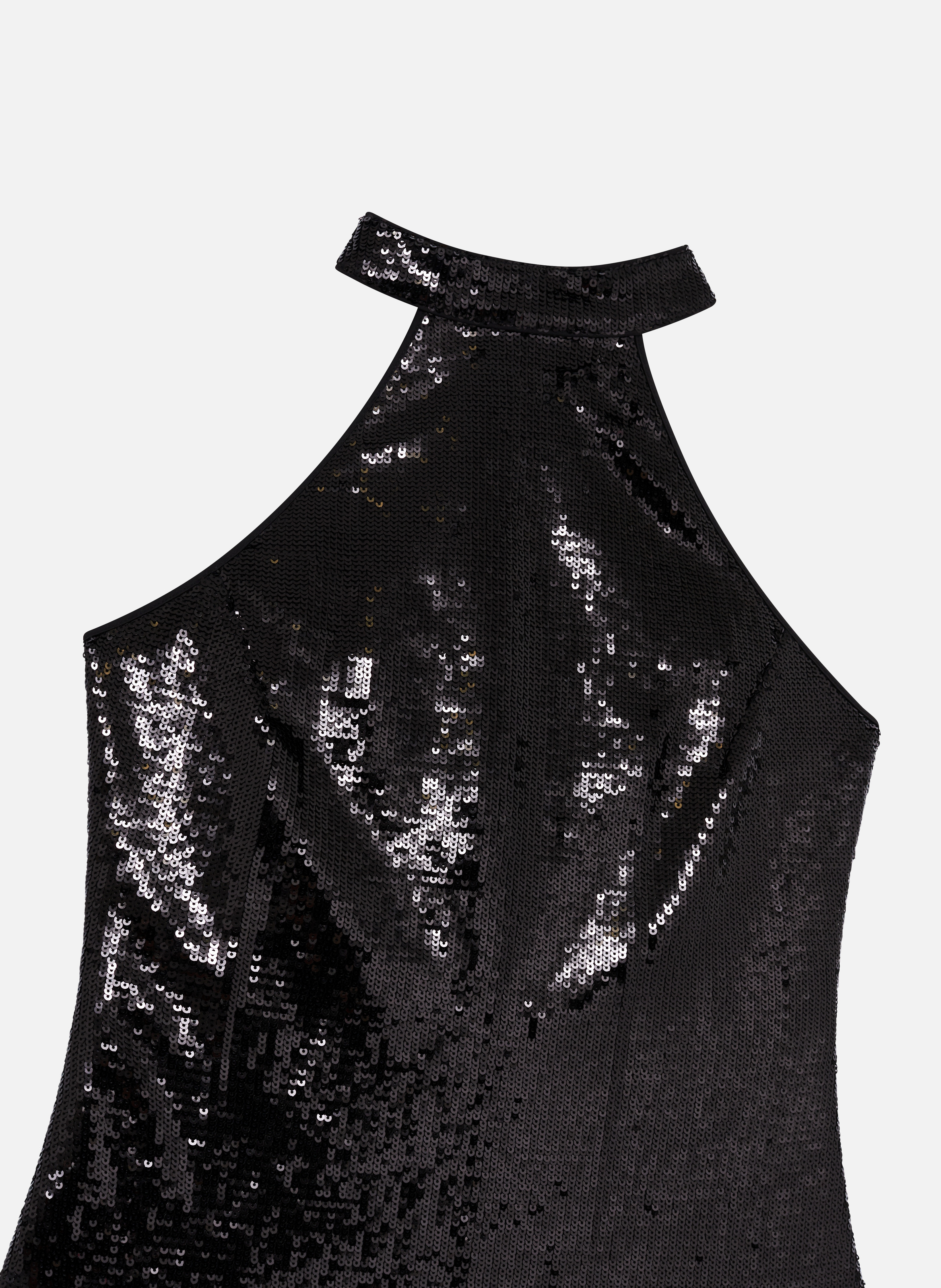 Sequined short dress THE KOOPLES Black