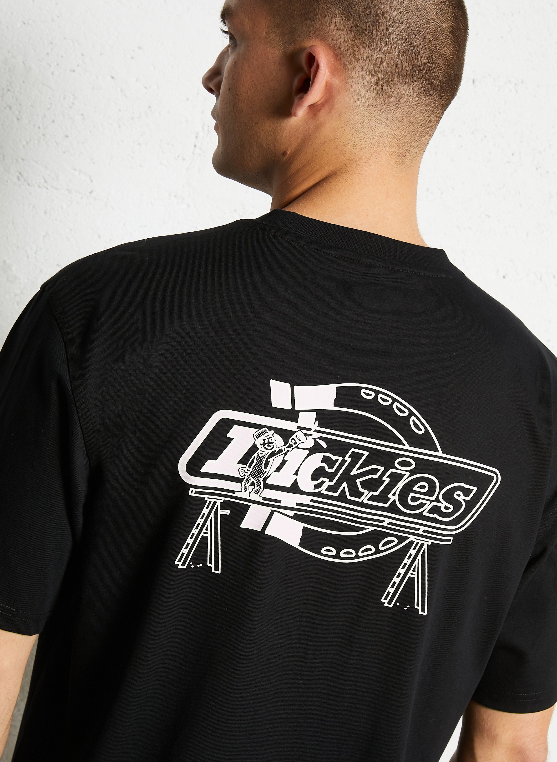 Recht, katoenen T-shirt DICKIES Zwart