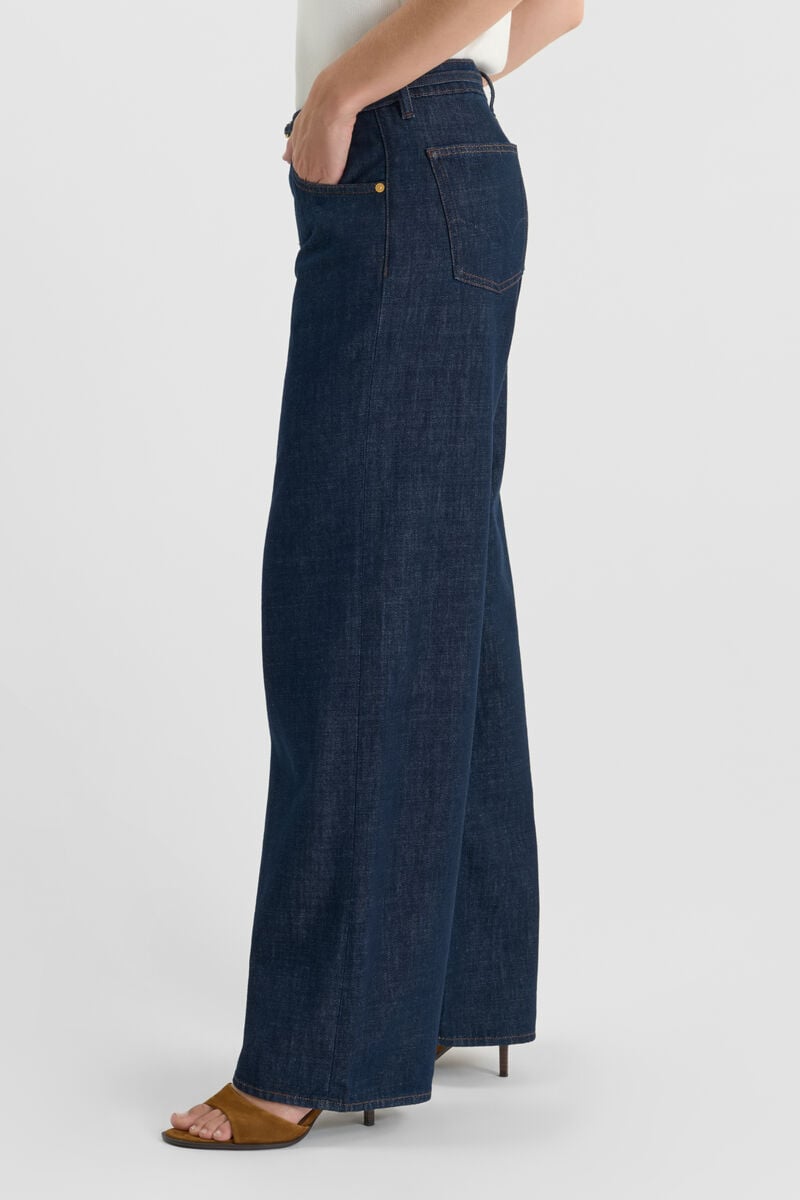 <p>Loose jeans, wide leg, length 34</p> LE TEMPS DES CERISES Blue