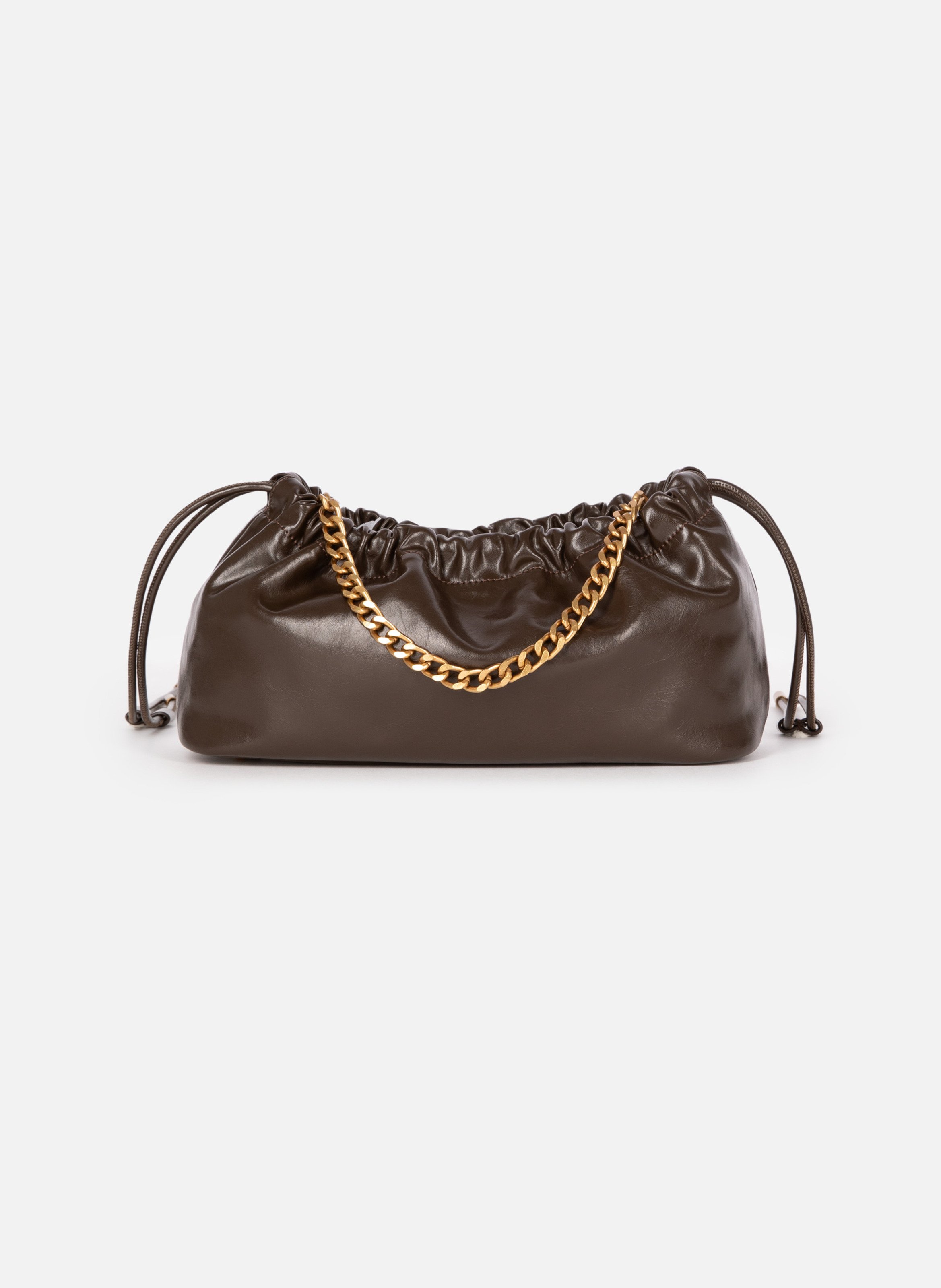Taylor recycled leather bag THE KOOPLES Brown