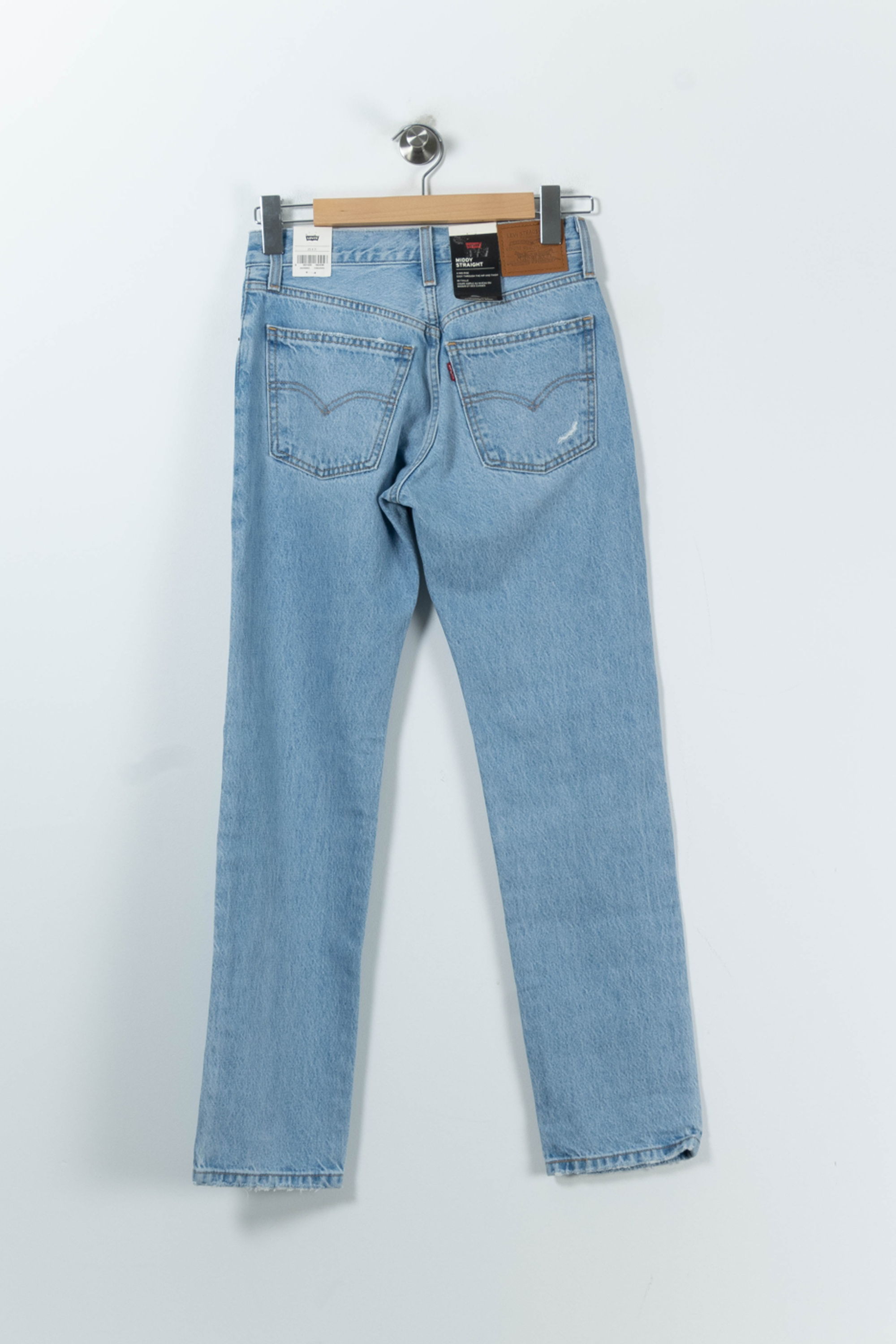 Cropped slim jeans with studs LEVI'S - Seconde main Blue
