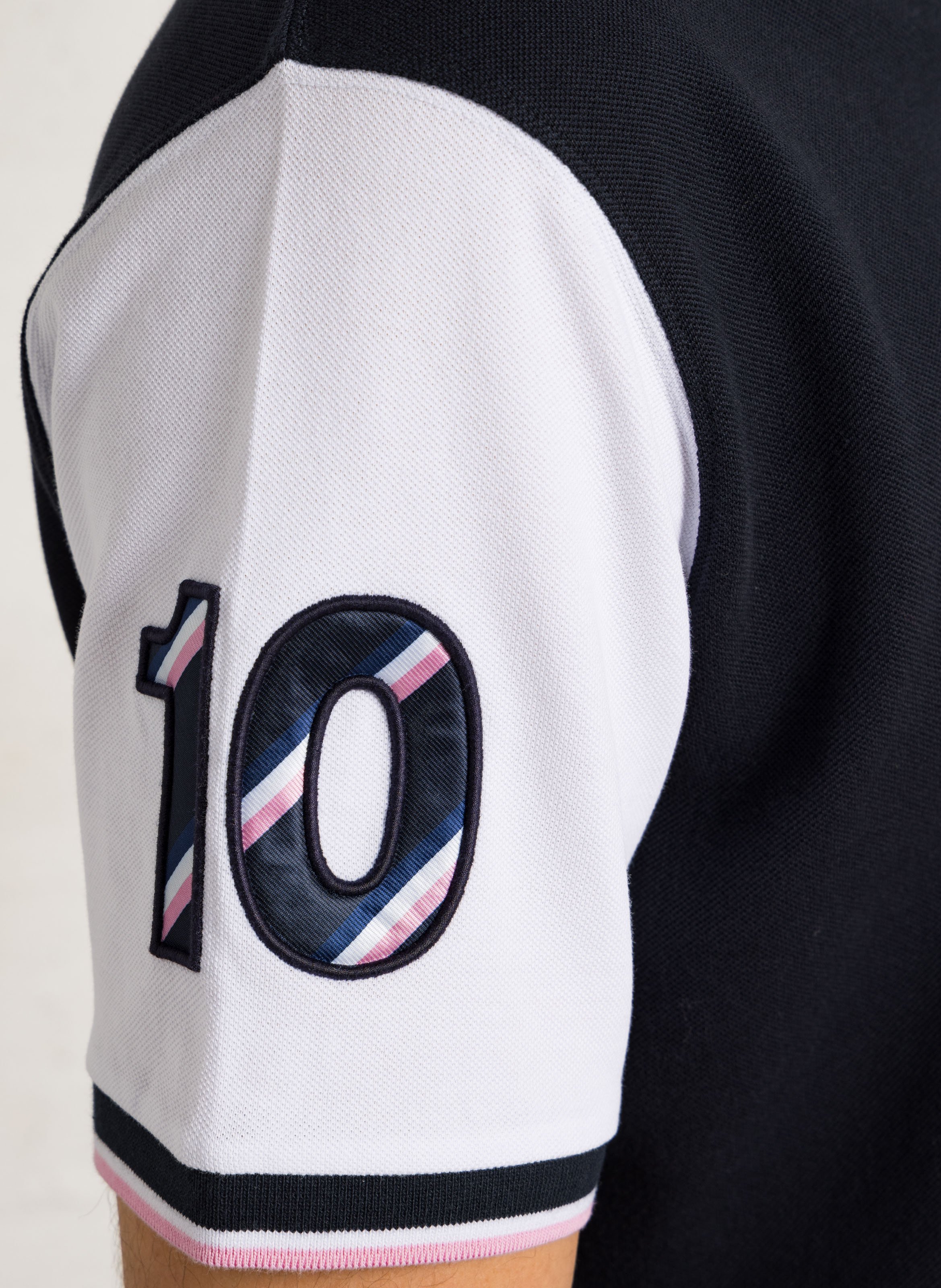 Straight cotton polo shirt EDEN PARK Blue