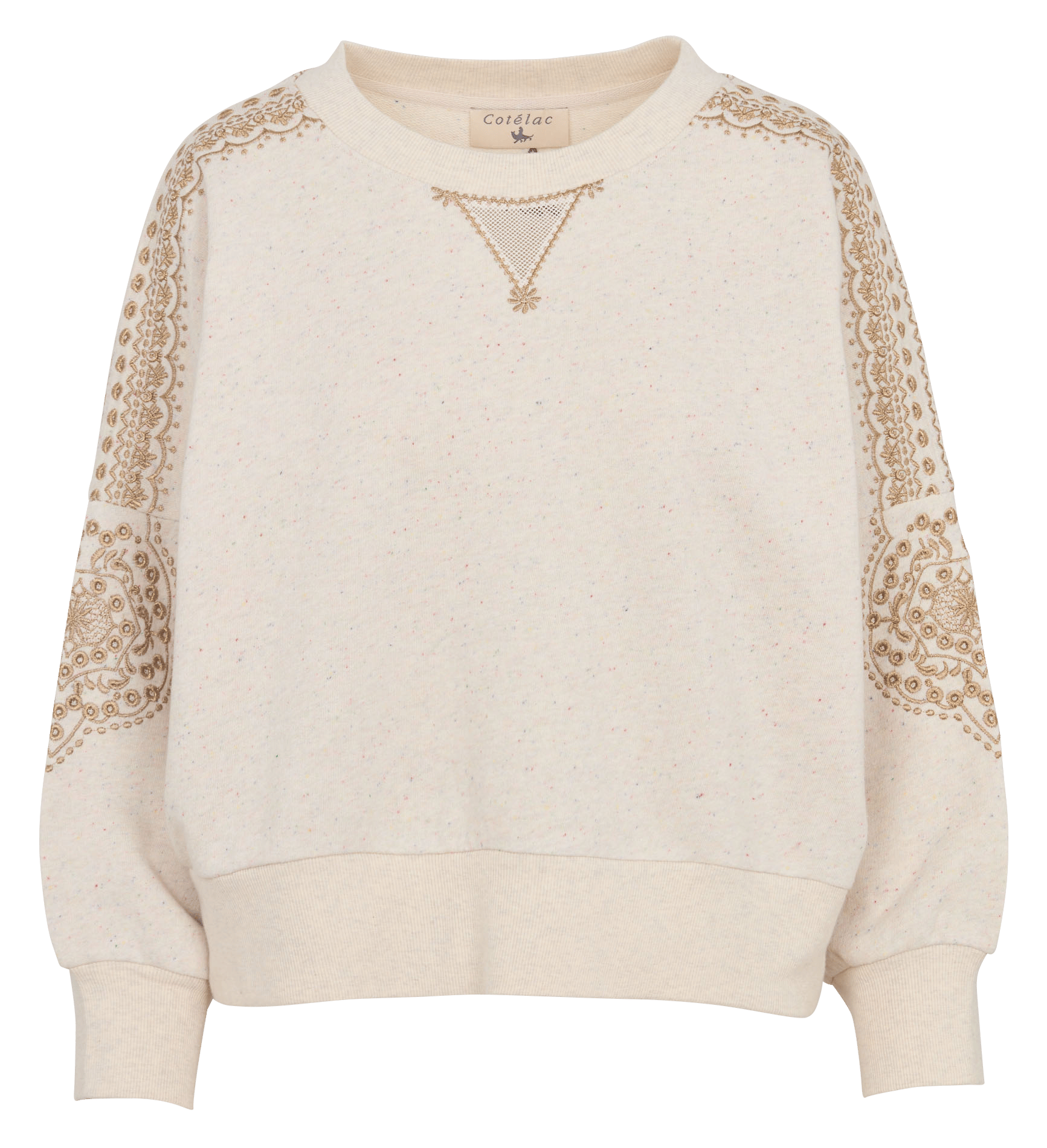 Trui met opstaande kraag COTELAC Wit