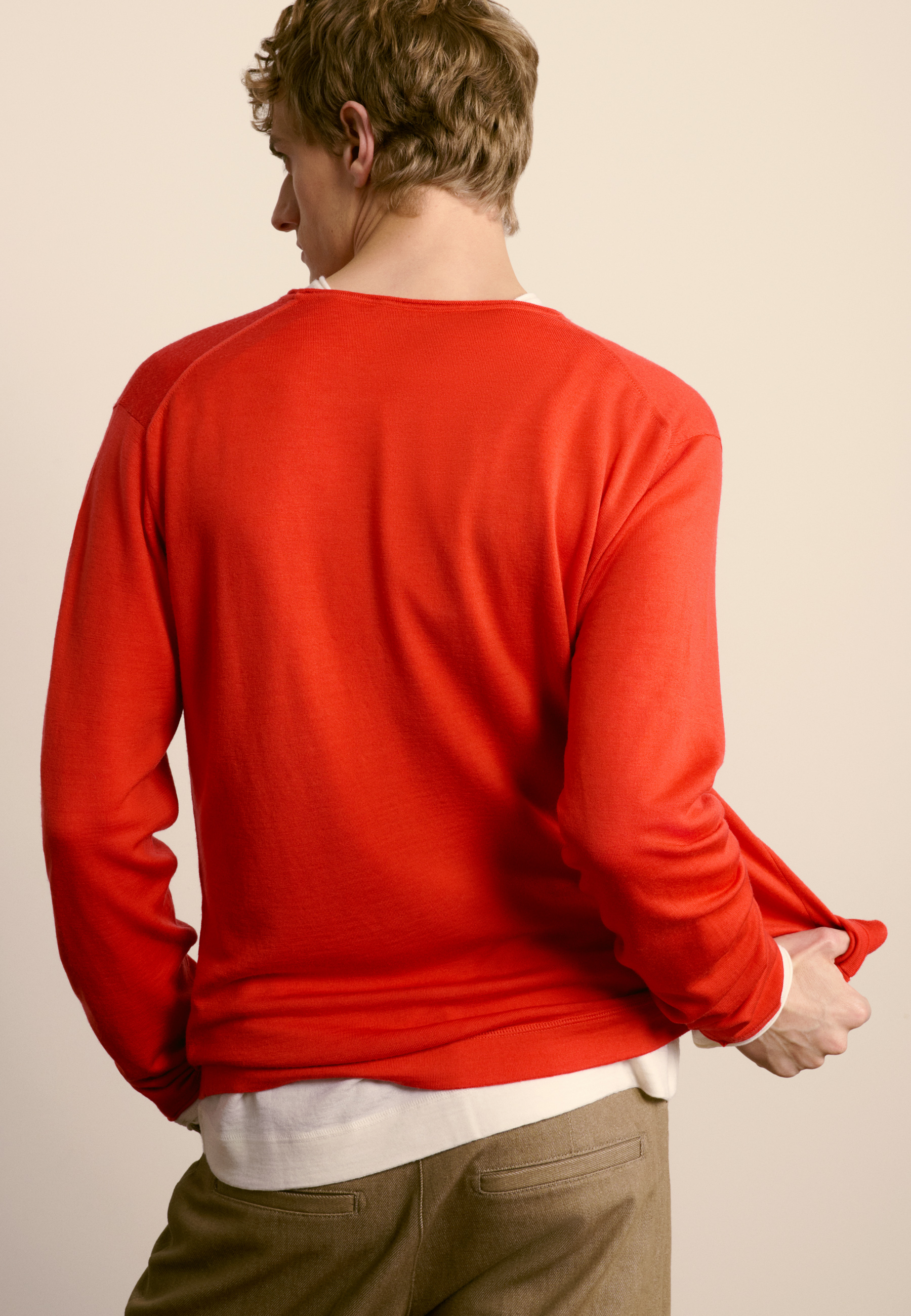 Merino wool sweater MAISON MONTAGUT Red