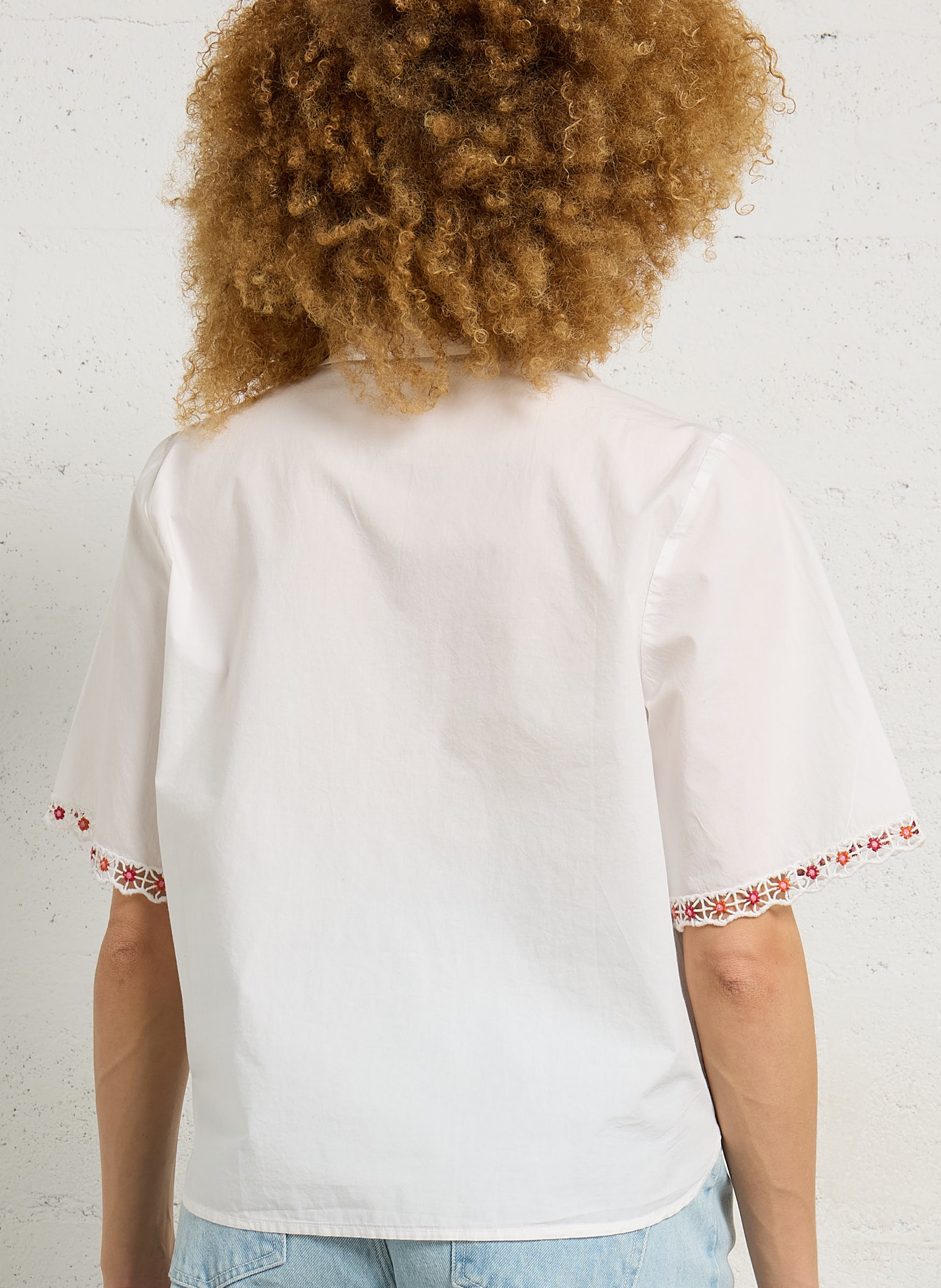 Oversize-Bluse aus Bio-Baumwolle LOUISE MISHA Weiss