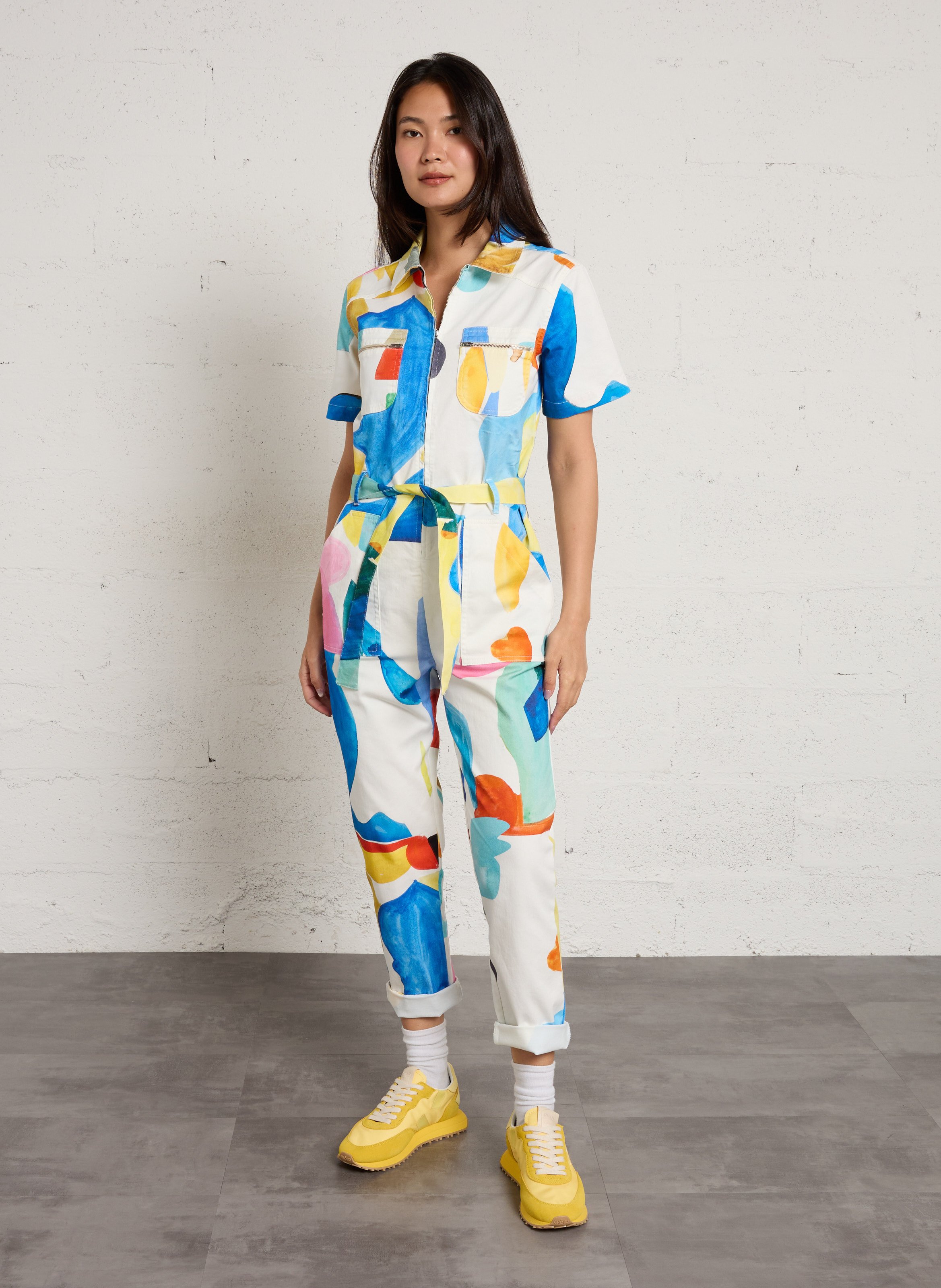 Printed classic collar jumpsuit G.KERO Multicolored